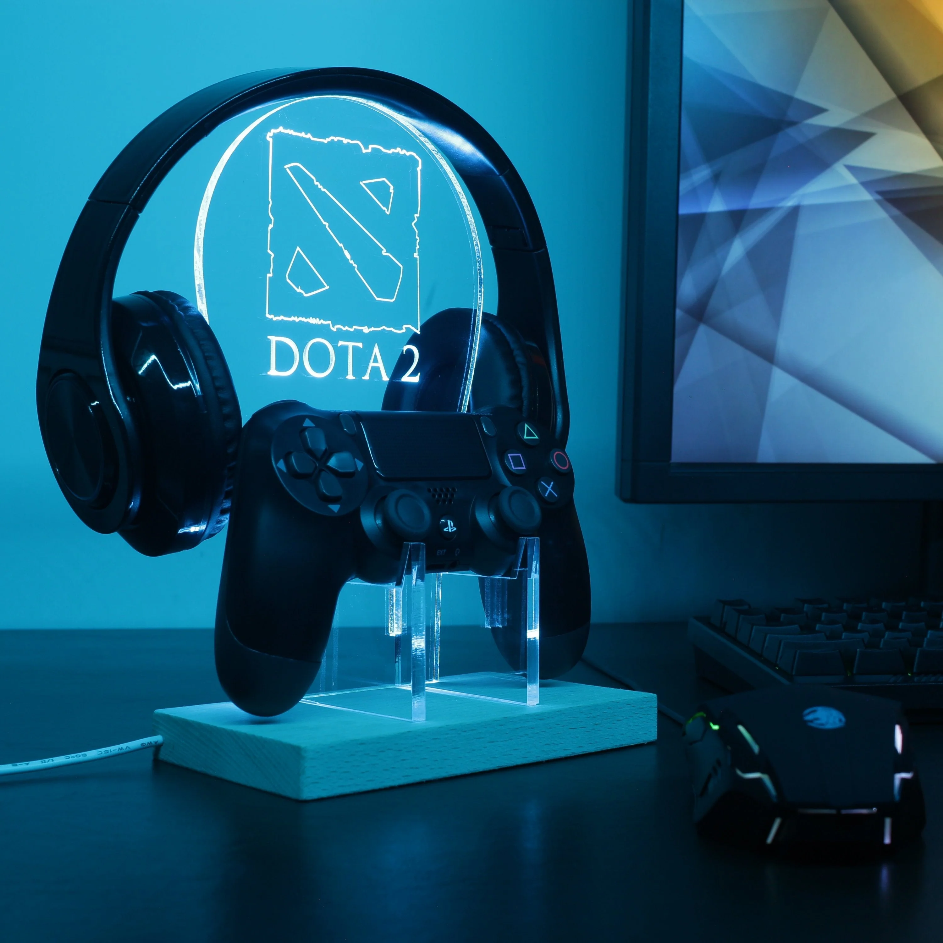 Dota 2 LED Gaming Headset Controller Stand - Image 3