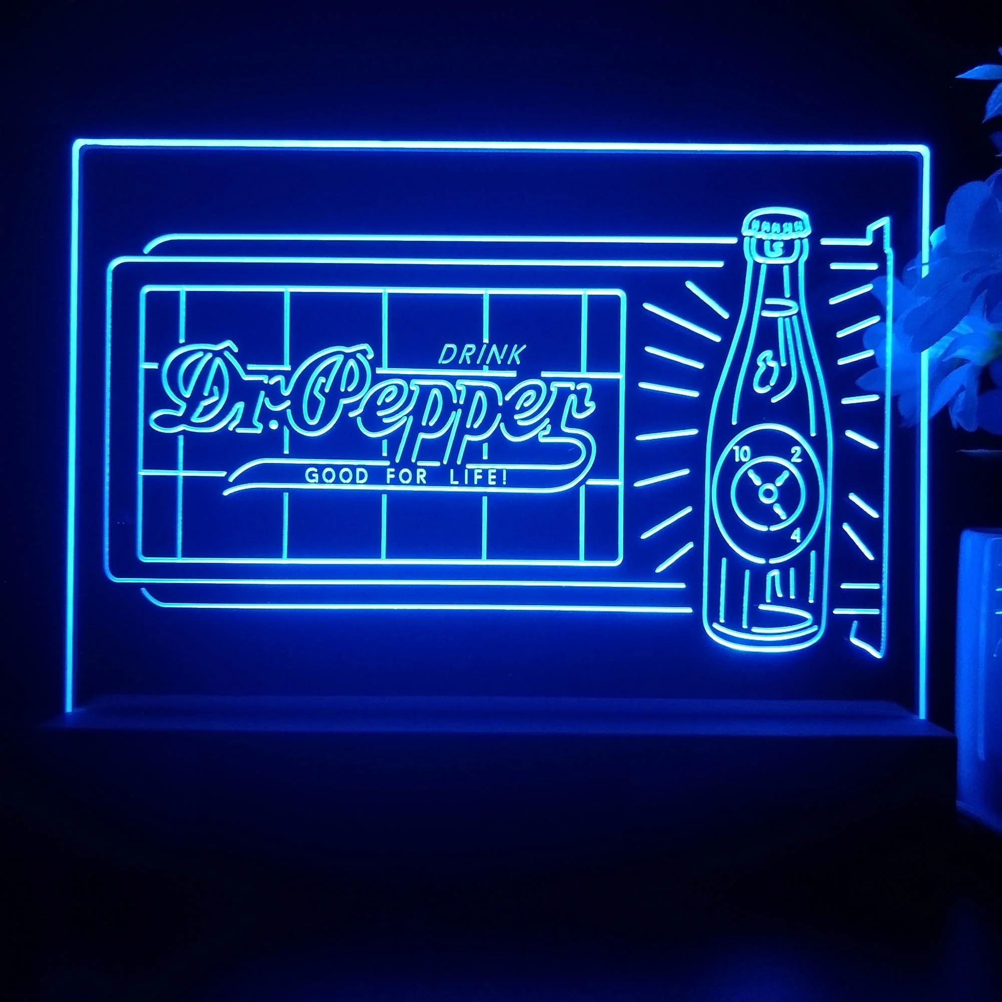 Dr. Pepper 10 2 4 Bottle Neon Sign Pub Bar Lamp - Image 2