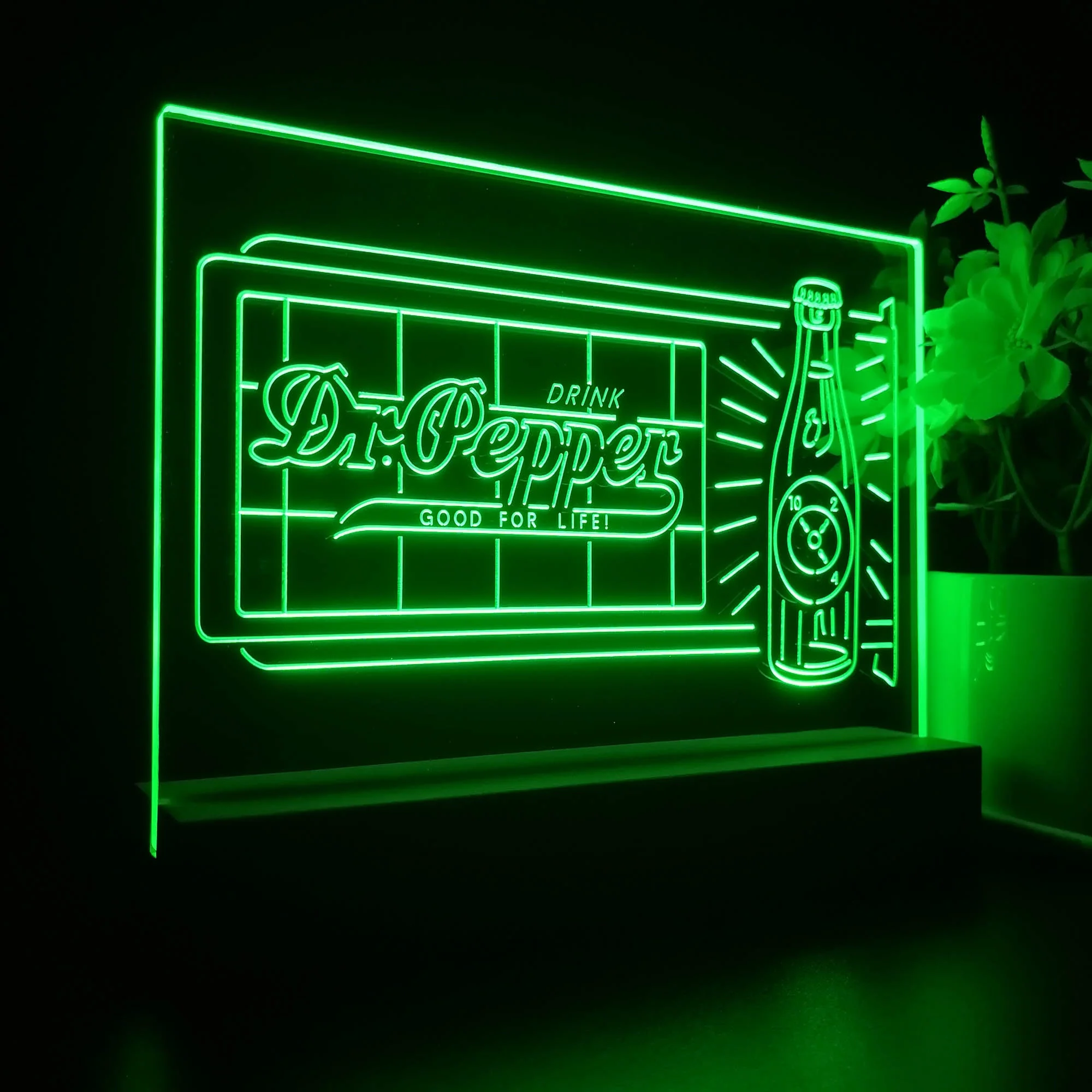 Dr. Pepper 10 2 4 Bottle Neon Sign Pub Bar Lamp - Image 5