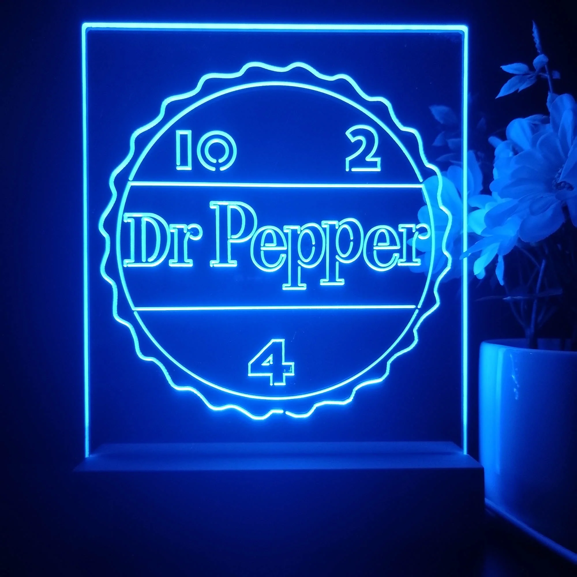 Dr Pepper 10 2 4 Drink 3D Illusion Night Light Desk Lamp - Image 4