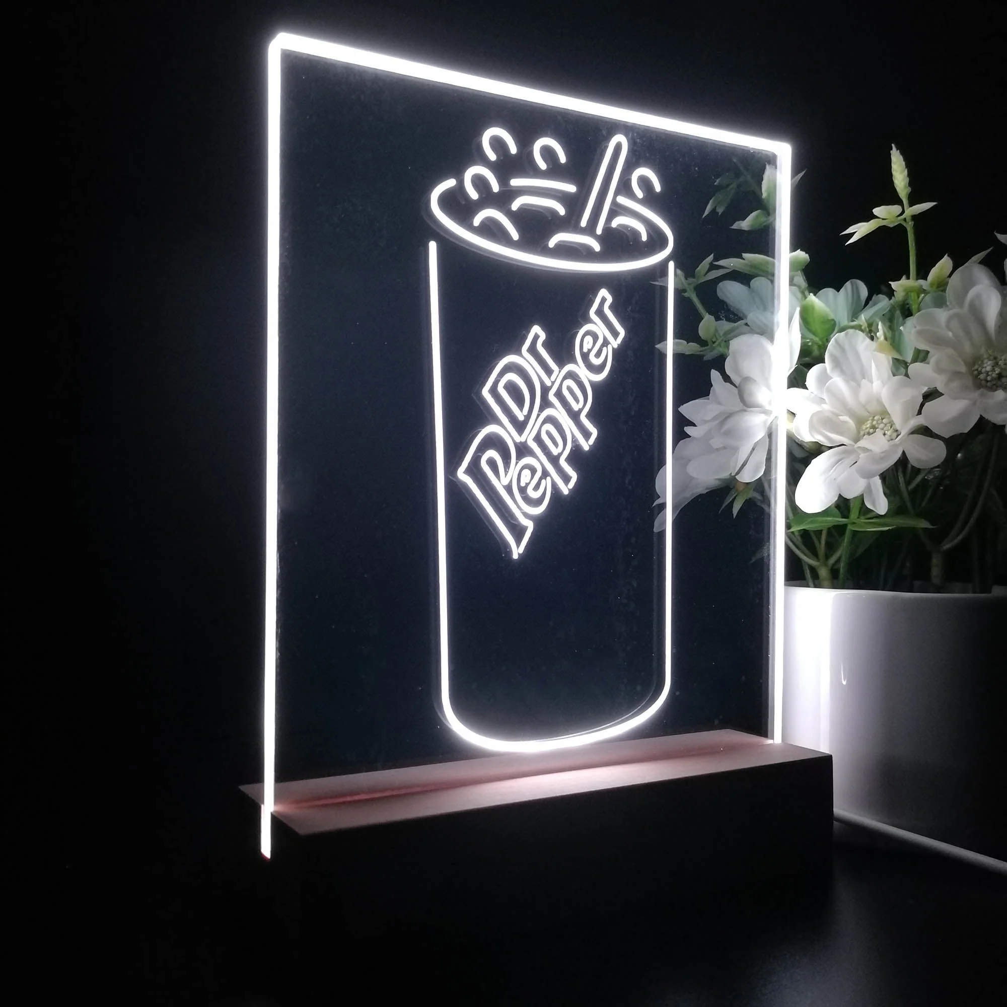 Dr Pepper Cup Night Light Neon Pub Bar Lamp - Image 7