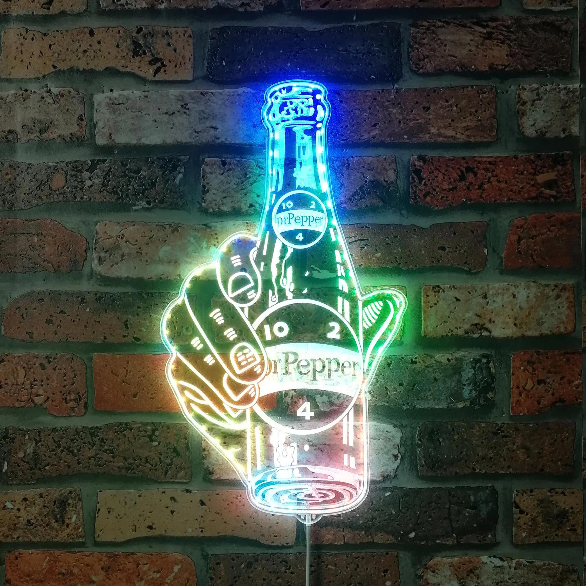 Dr Pepper Neon LED Sign with Dynamic RGB Colors - Image 2