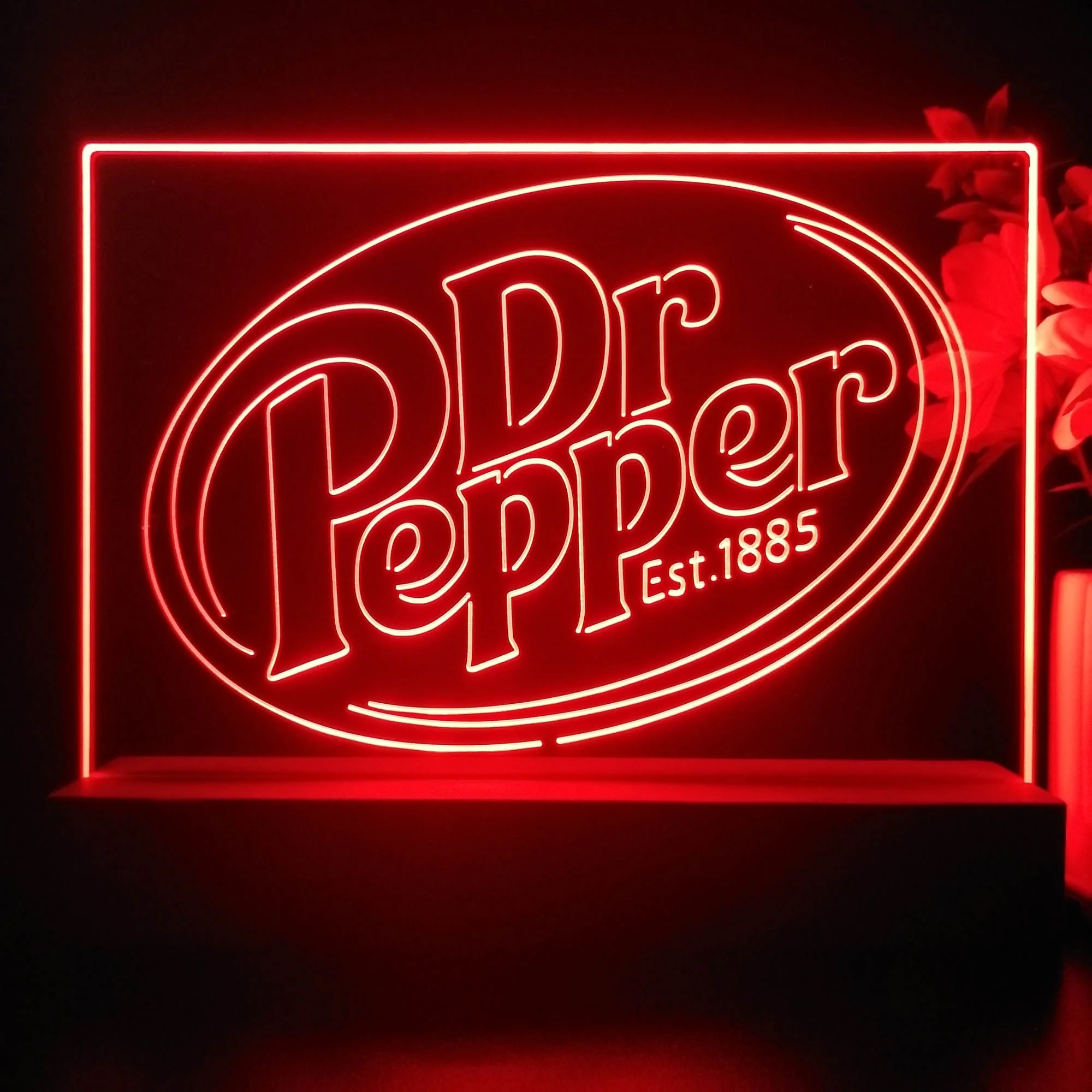 Dr Pepper Est 1885 Neon Sign Pub Bar Decor Lamp