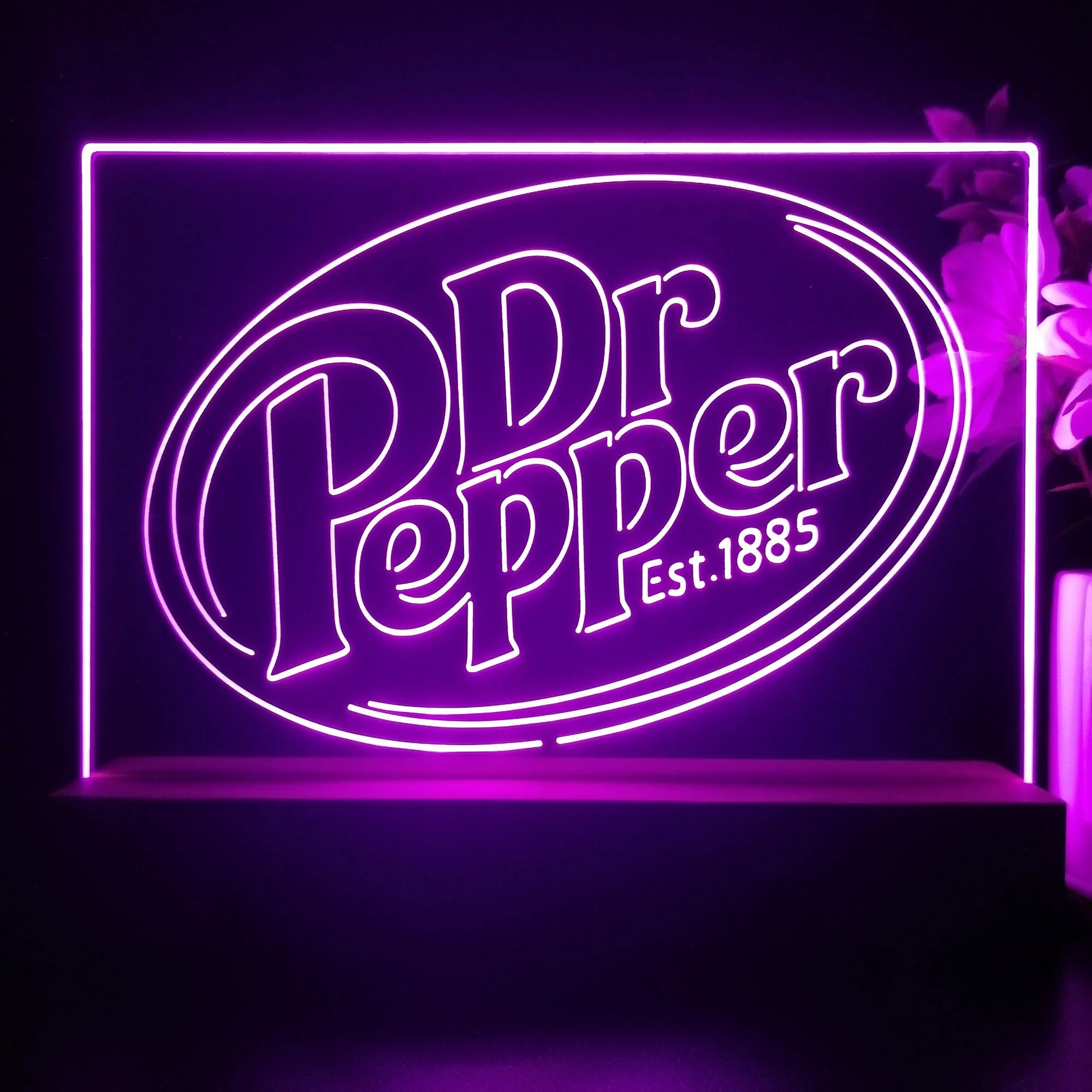 Dr Pepper Est 1885 Neon Sign Pub Bar Decor Lamp - Image 3