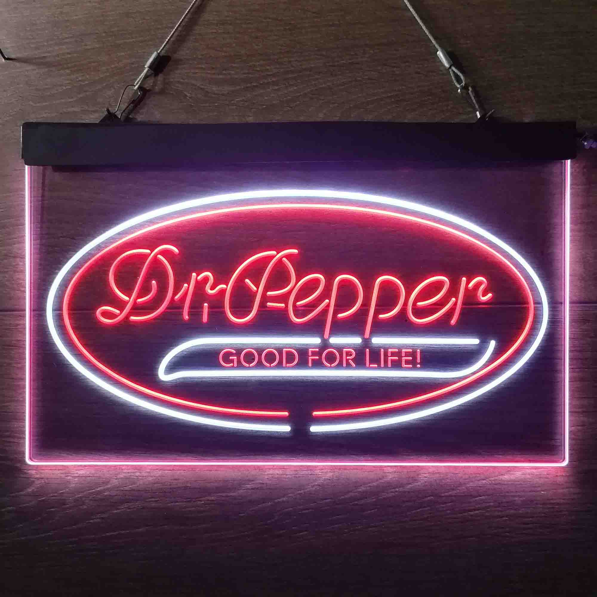 Dr Pepper Good for Life Home Bar Neon Light LED Sign - Image 4