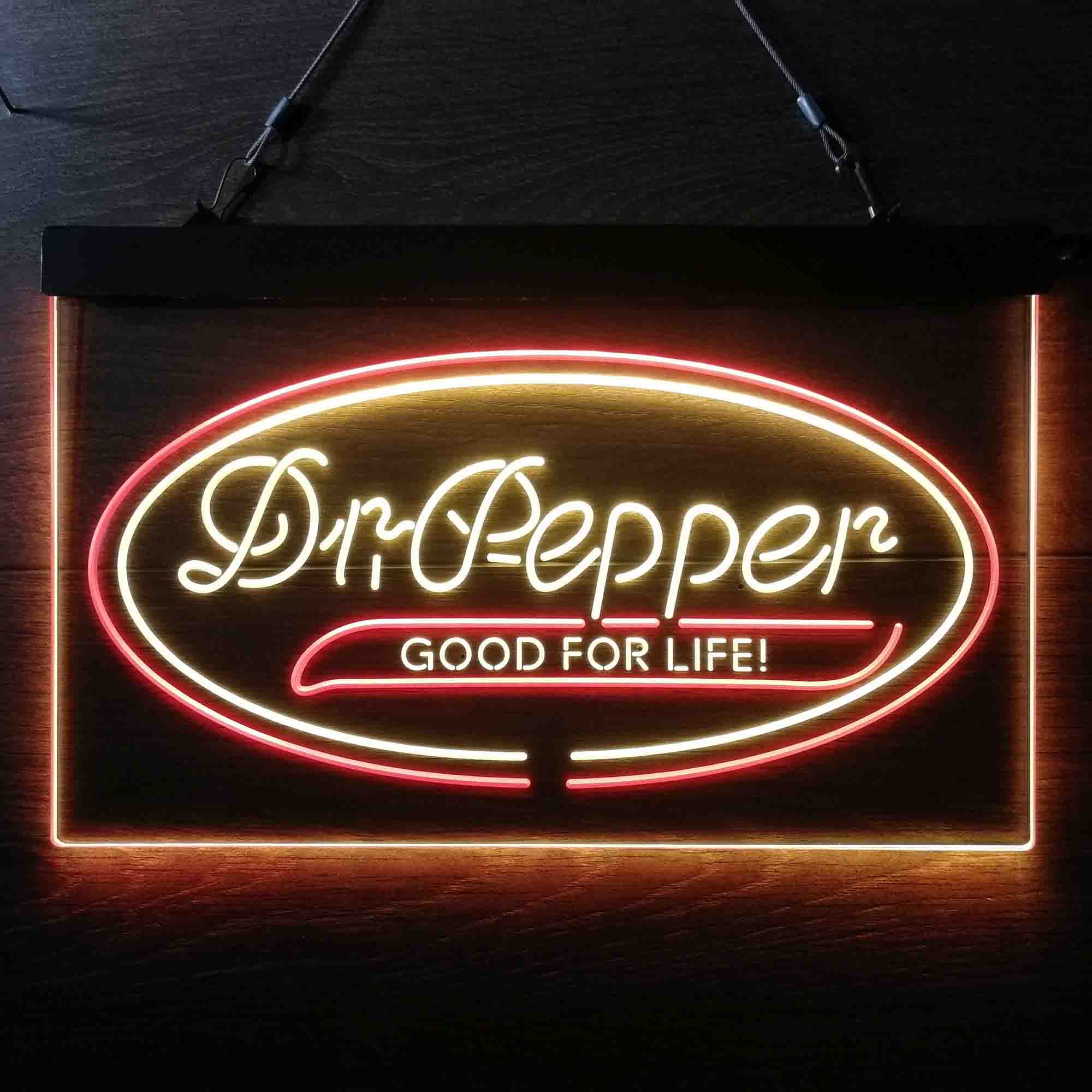 Dr Pepper Good for Life Home Bar Neon Light LED Sign - Image 6