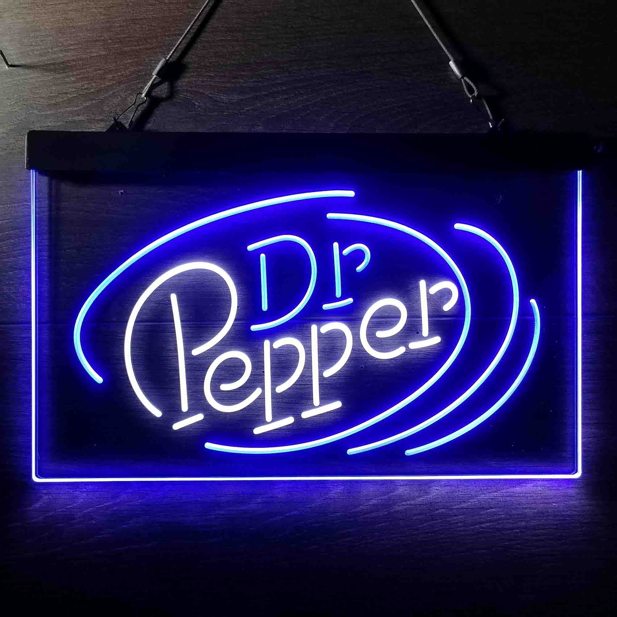 Dr Pepper Line Logo Home Bar Neon Light LED Sign - Image 10