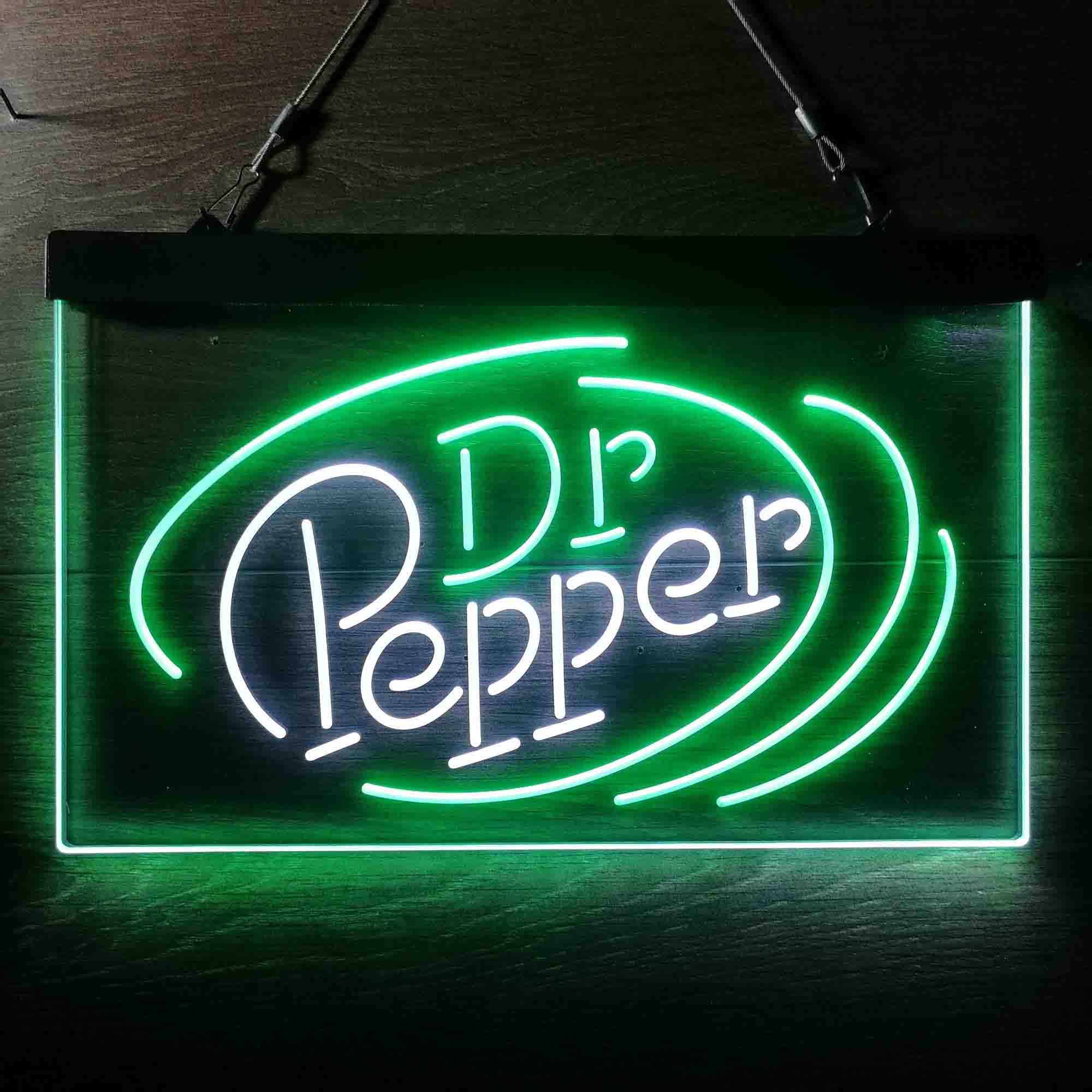 Dr Pepper Line Logo Home Bar Neon Light LED Sign - Image 5