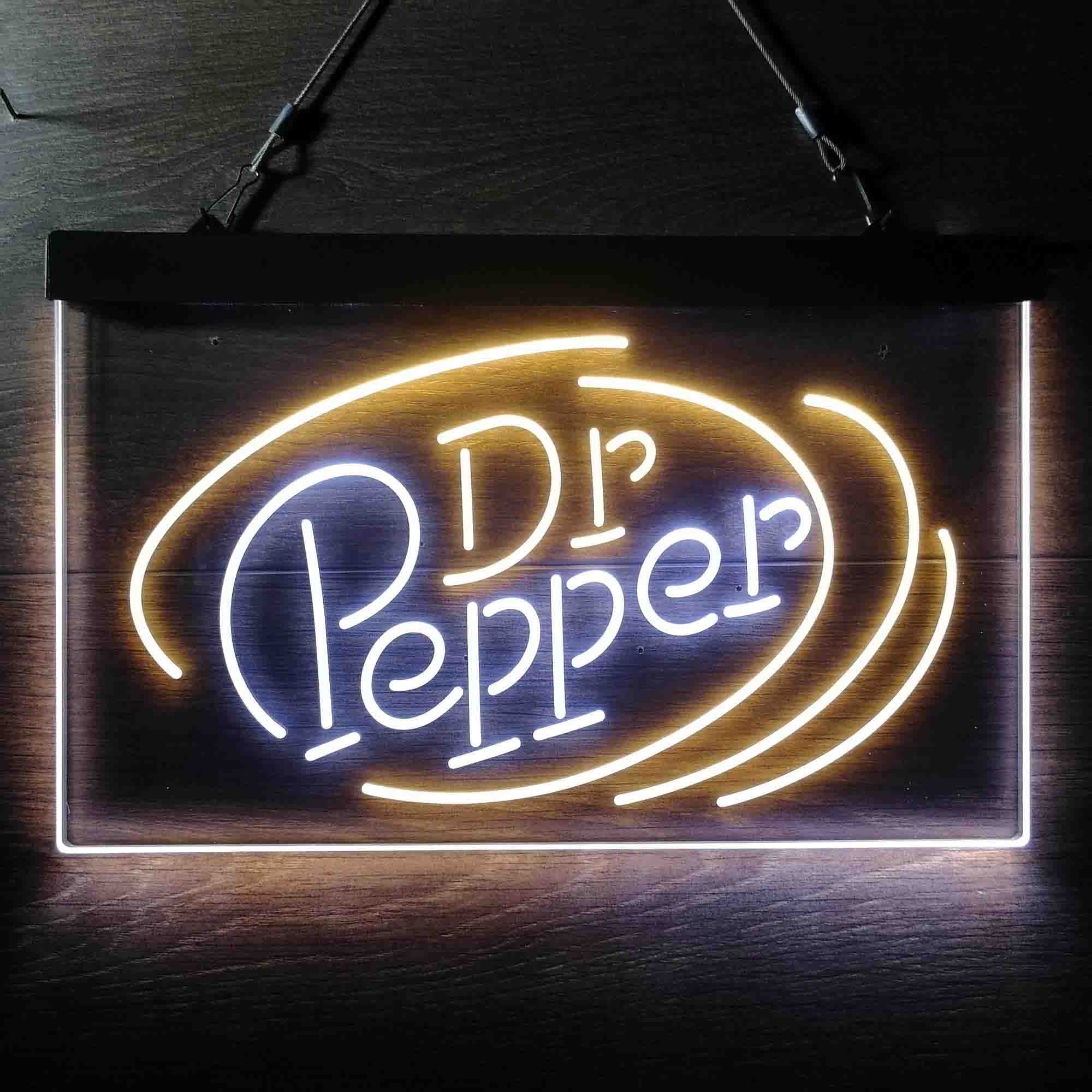 Dr Pepper Line Logo Home Bar Neon Light LED Sign - Image 6