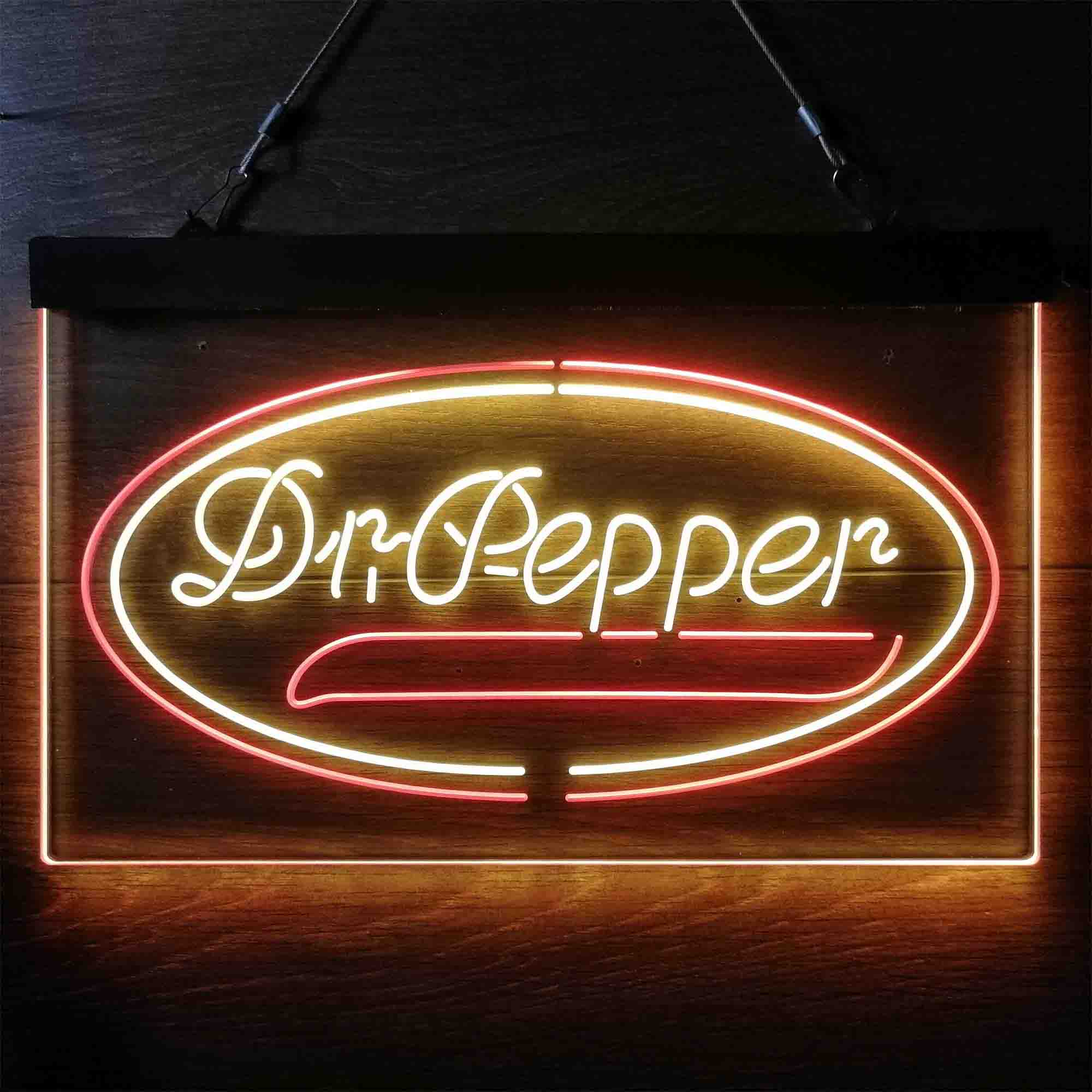 Dr Pepper Soft Drink Home Bar Neon Light LED Sign