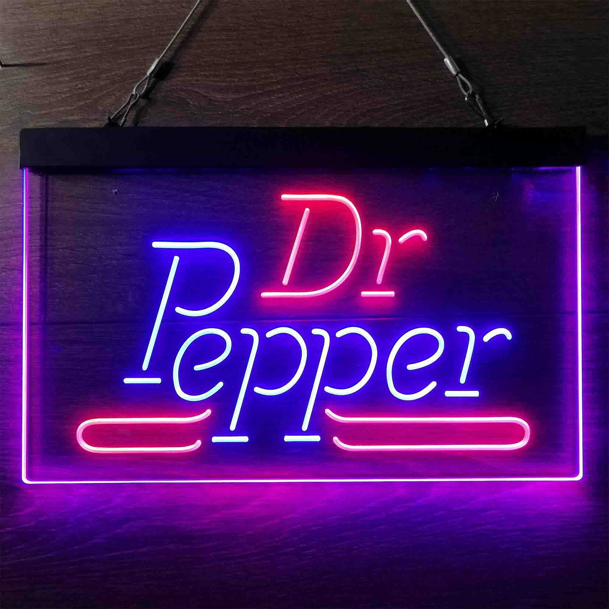 Dr Pepper Home Bar Neon Light LED Sign - Image 3