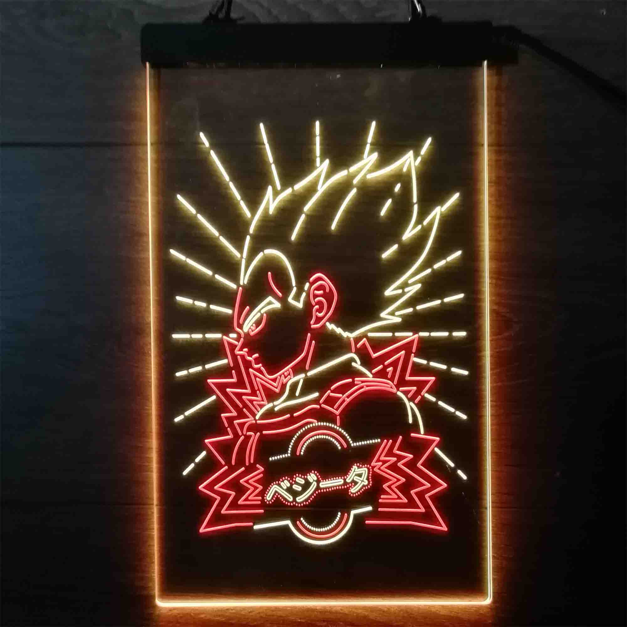 Dragon Ball Vegeta Super Saiyan Neon LED Sign - Image 12