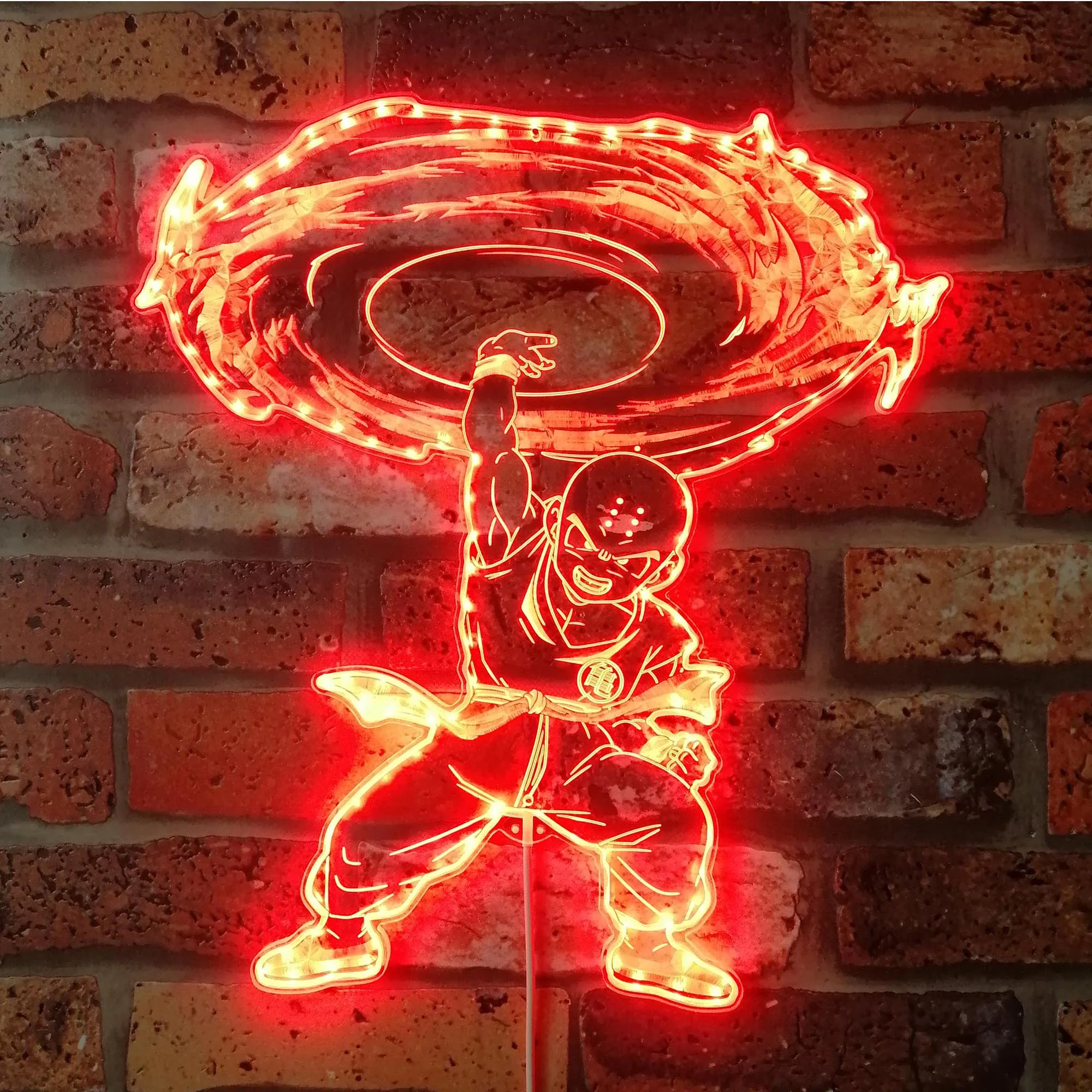 Dragonball Tien Shinhan Neon LED Sign with Dynamic RGB Colors - Image 3