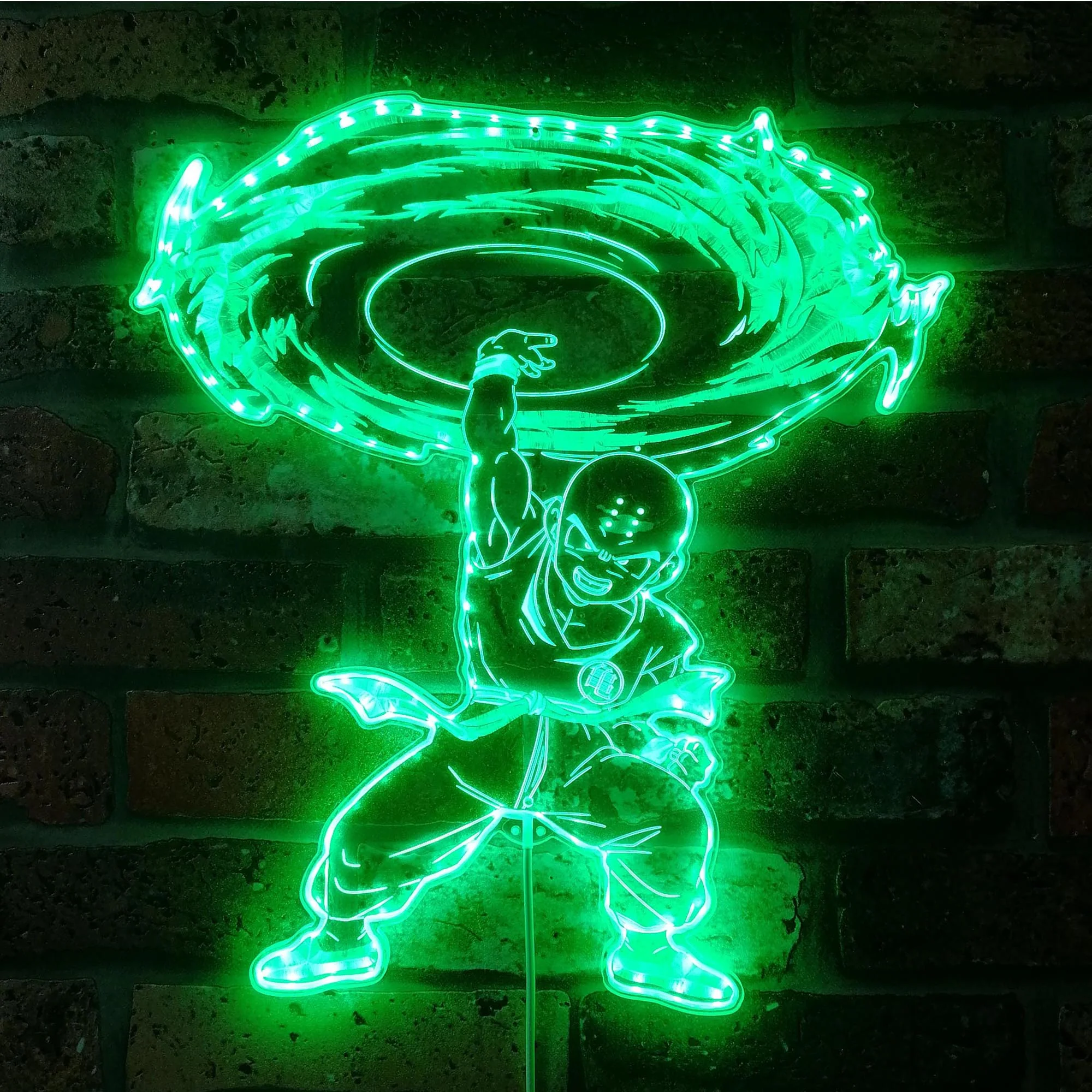 Dragonball Tien Shinhan Neon LED Sign with Dynamic RGB Colors - Image 6