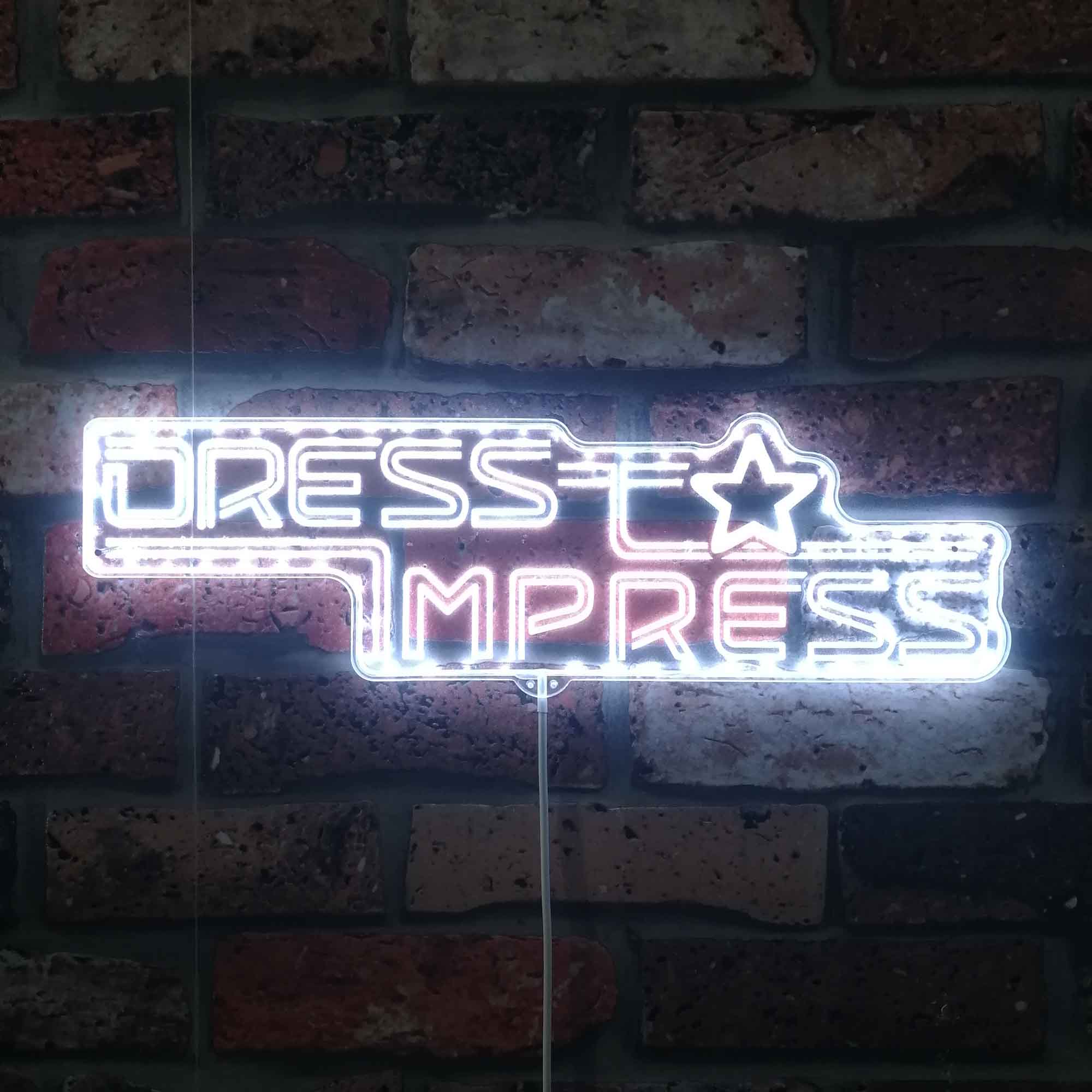 Dress to Impress Neon LED Sign with Dynamic RGB Colors - Image 5