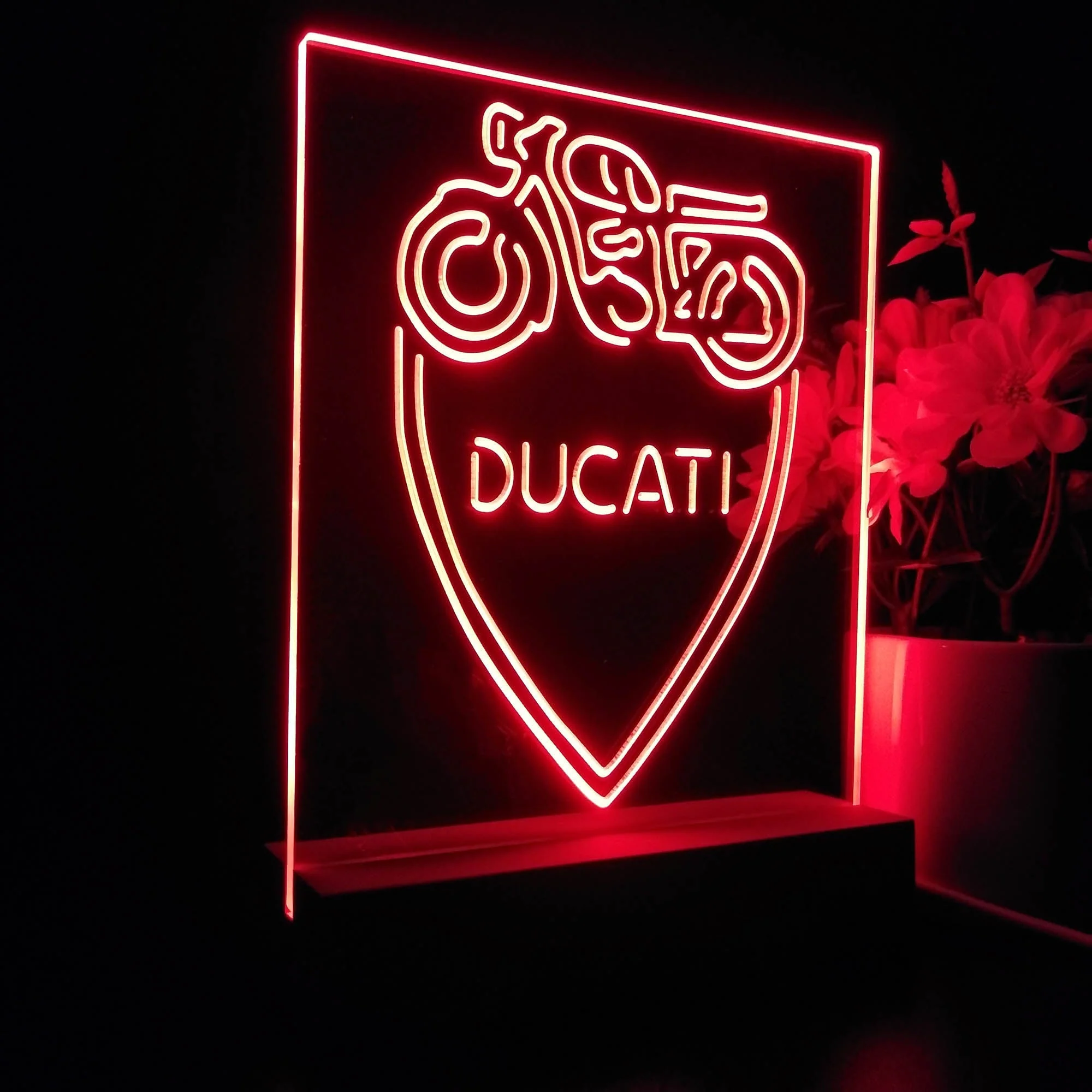 Ducati Motorcycle Club 3D Illusion Night Light Desk Lamp - Image 7