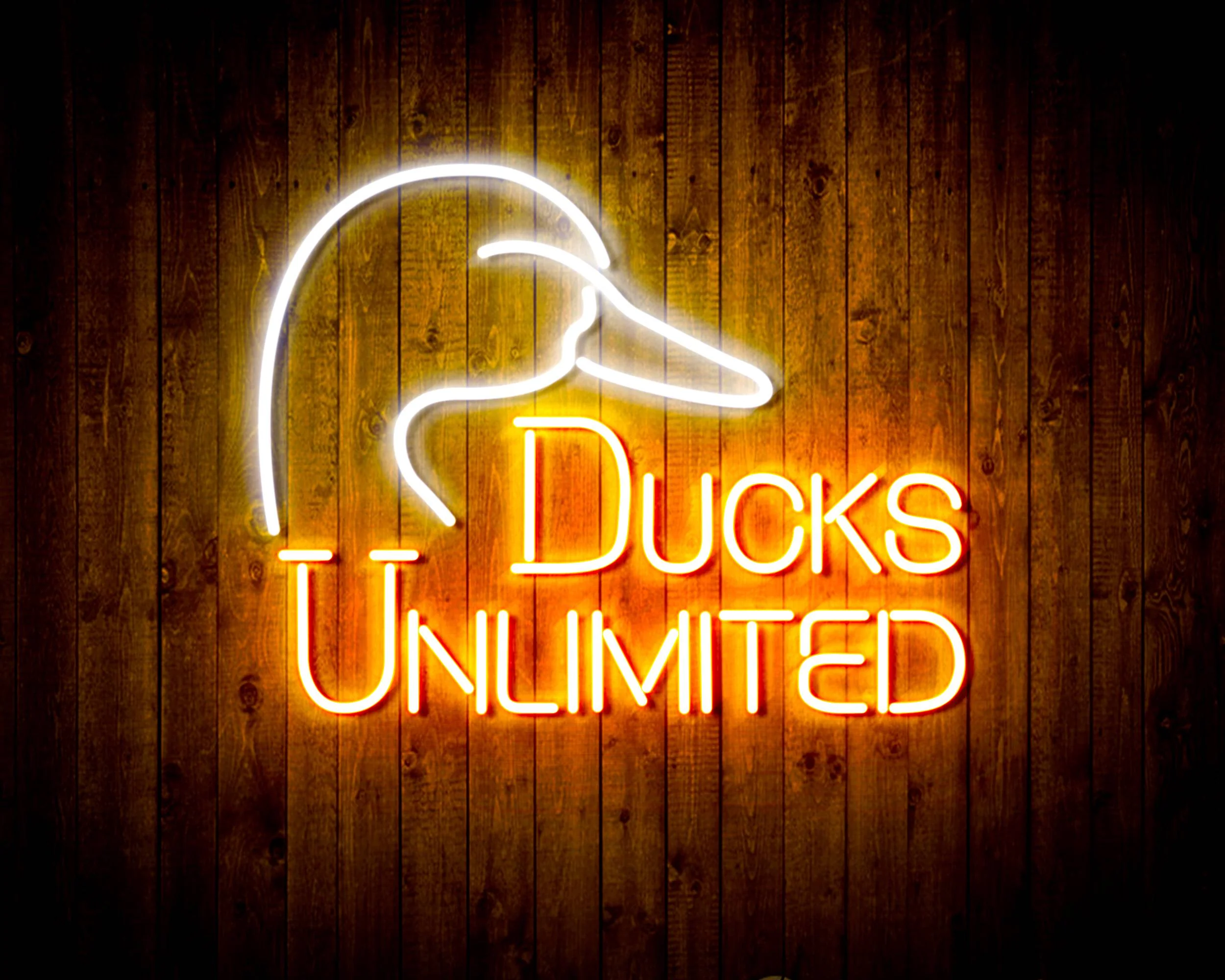 Ducks Unlimited Bar Handmade Neon Flex LED Sign - Image 12