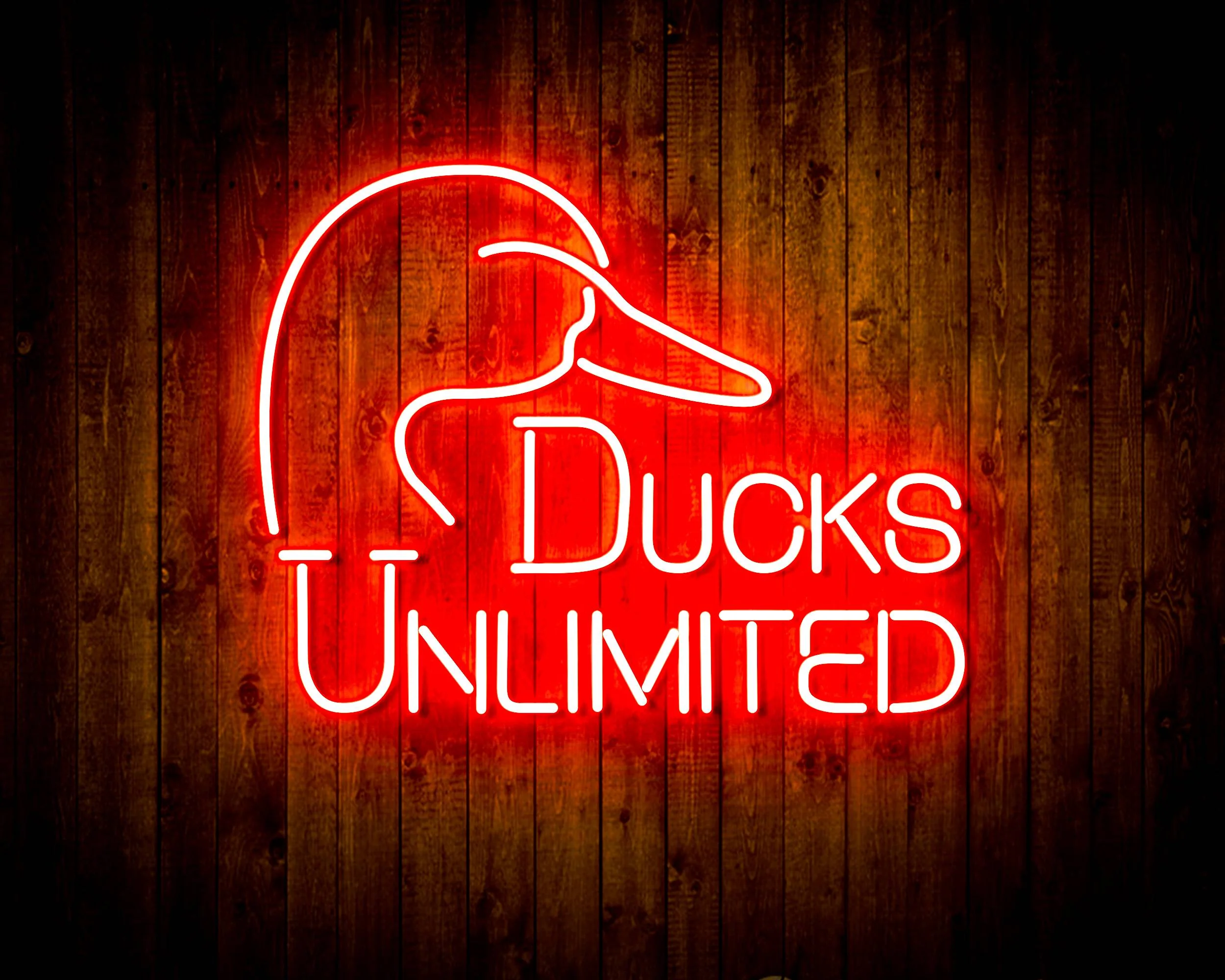 Ducks Unlimited Bar Handmade Neon Flex LED Sign - Image 17