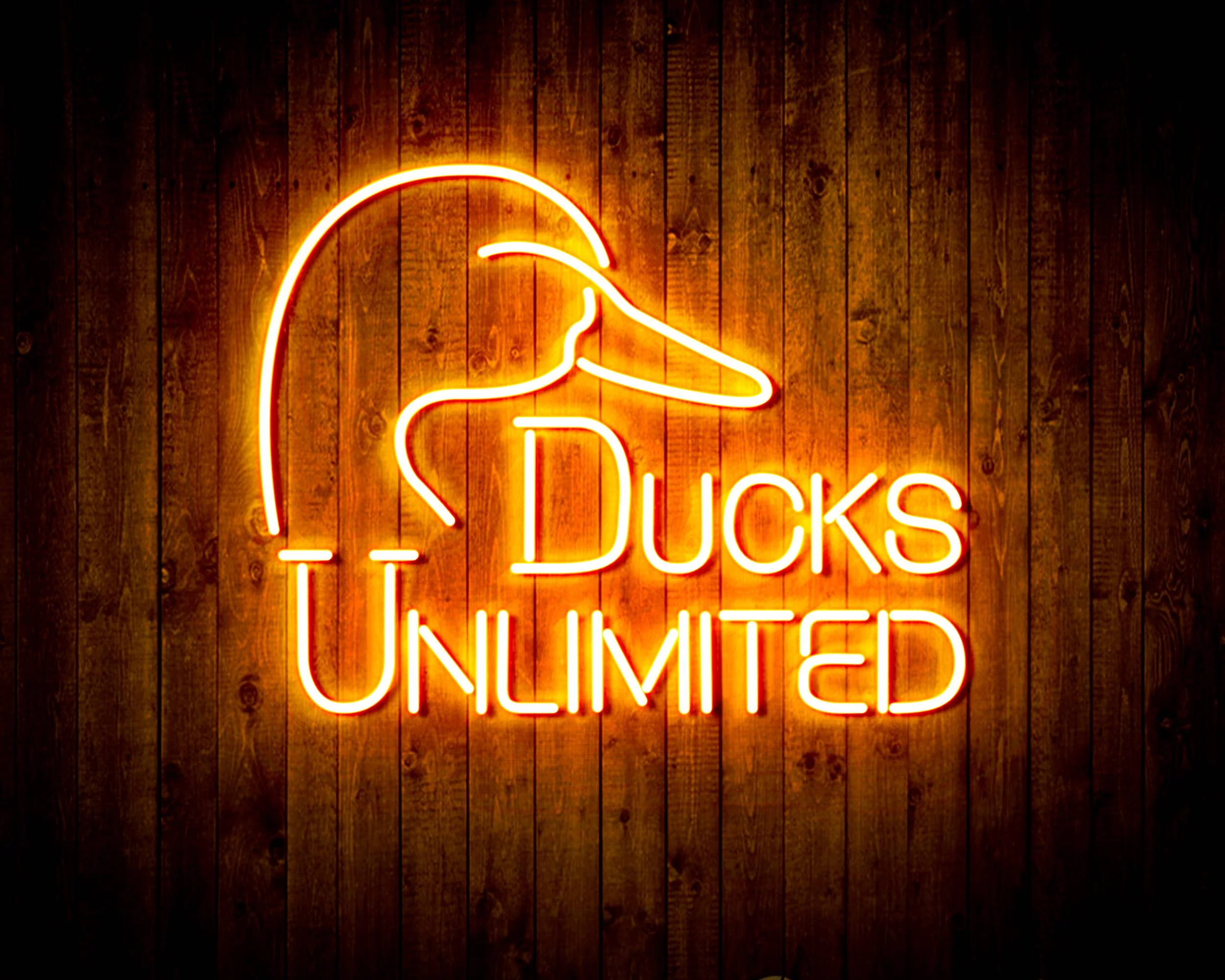 Ducks Unlimited Bar Handmade Neon Flex LED Sign - Image 18