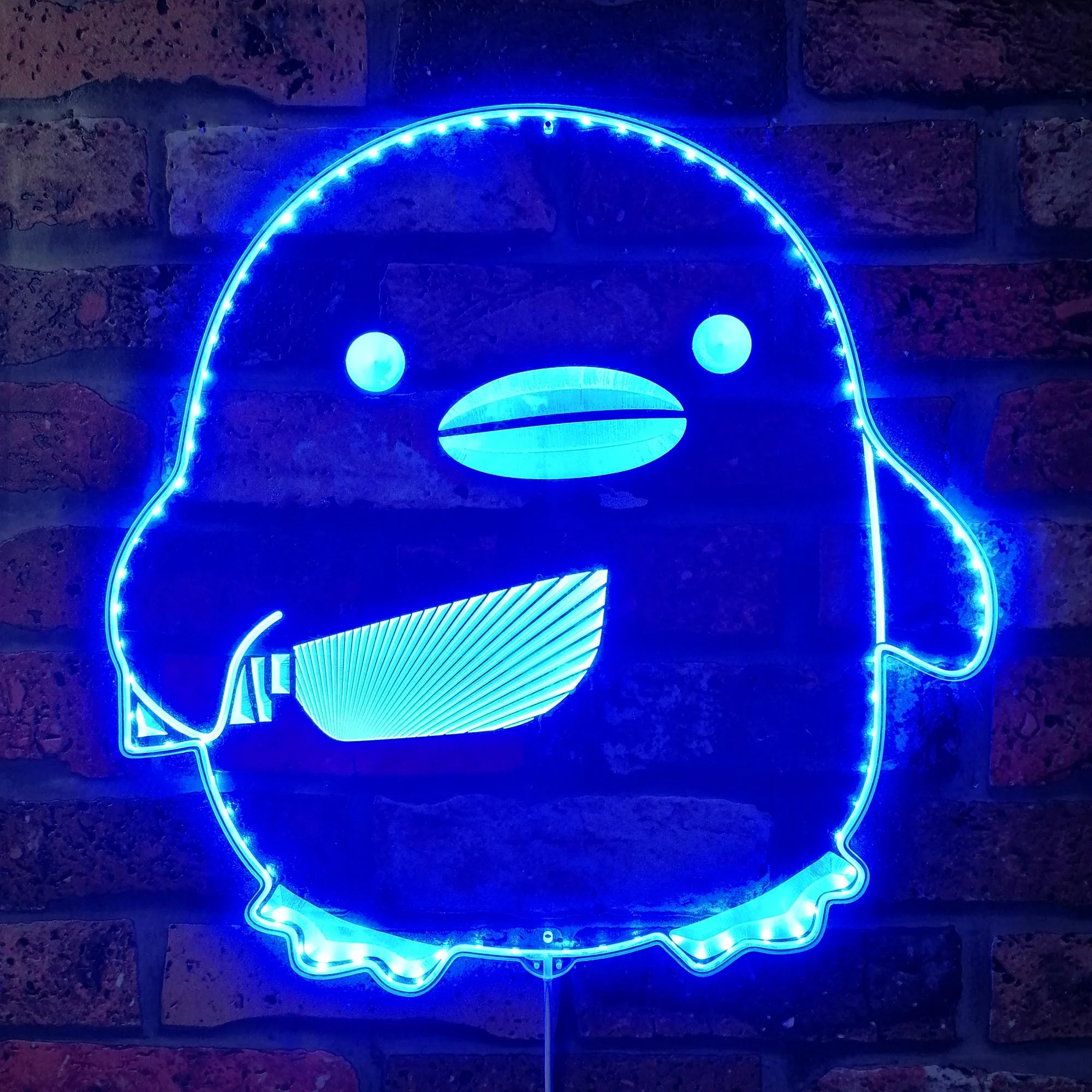 Duck with Knife Neon LED Sign with Dynamic RGB Colors - Image 4