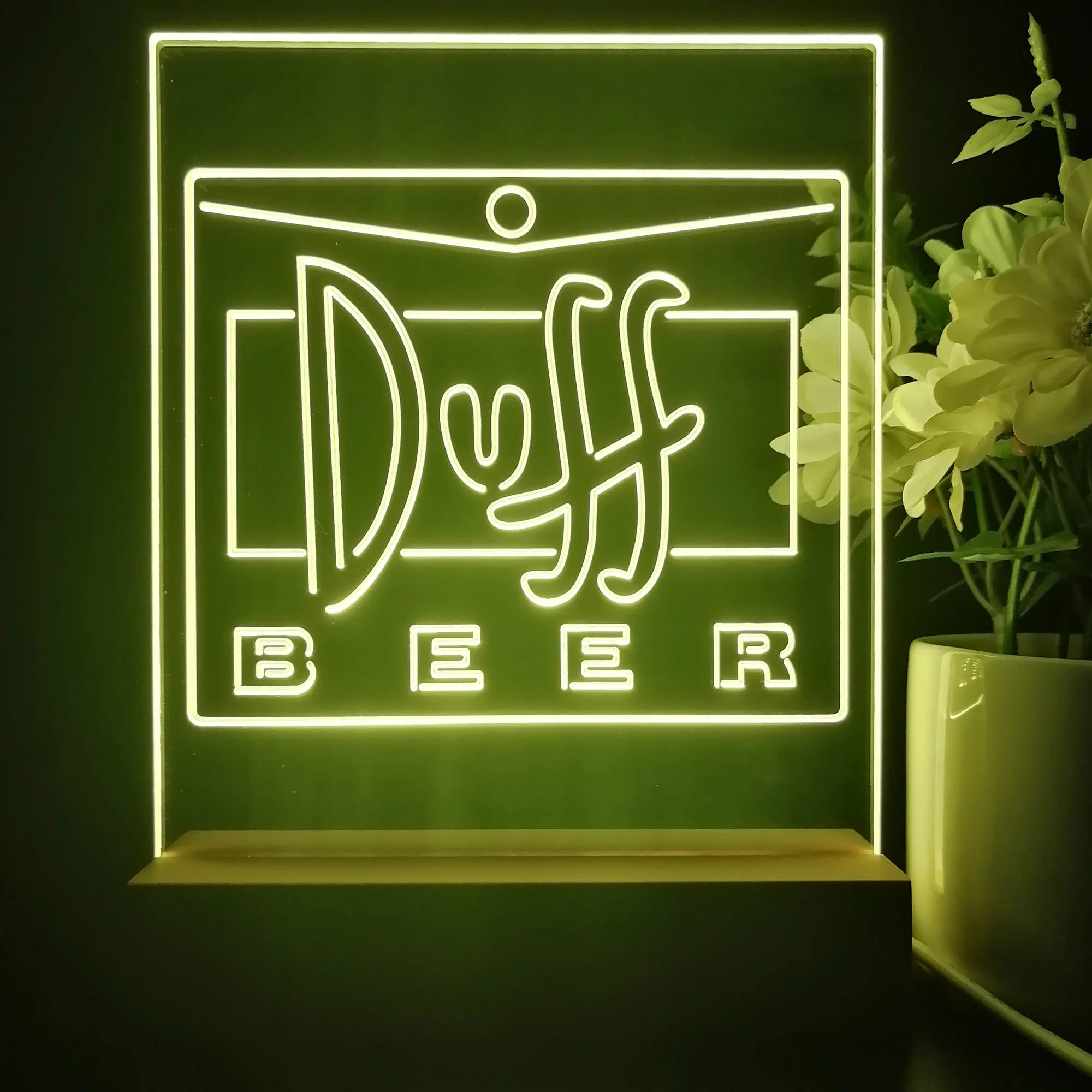 Duff Beer Bar 3D Illusion Night Light Desk Lamp