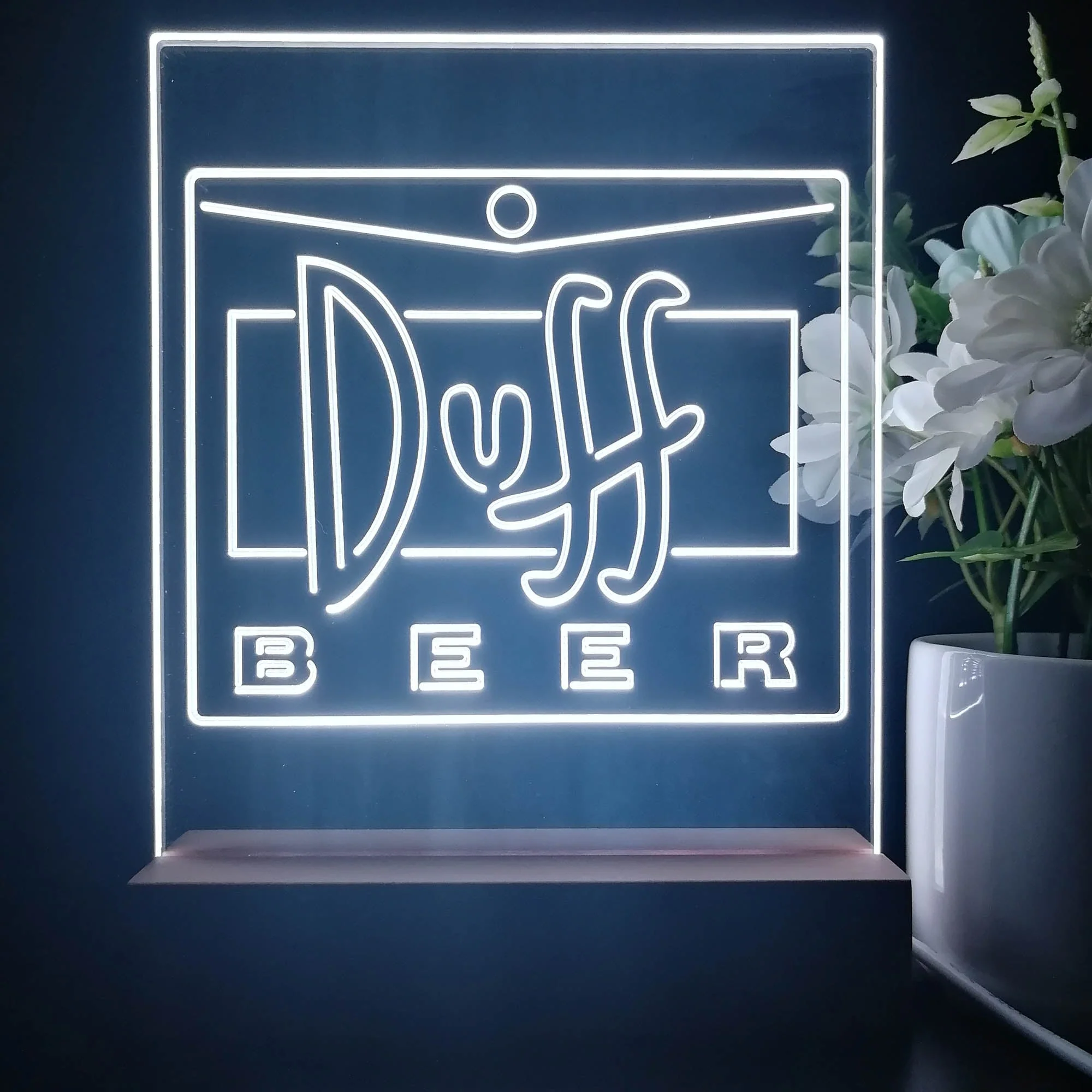 Duff Beer Bar 3D Illusion Night Light Desk Lamp - Image 3