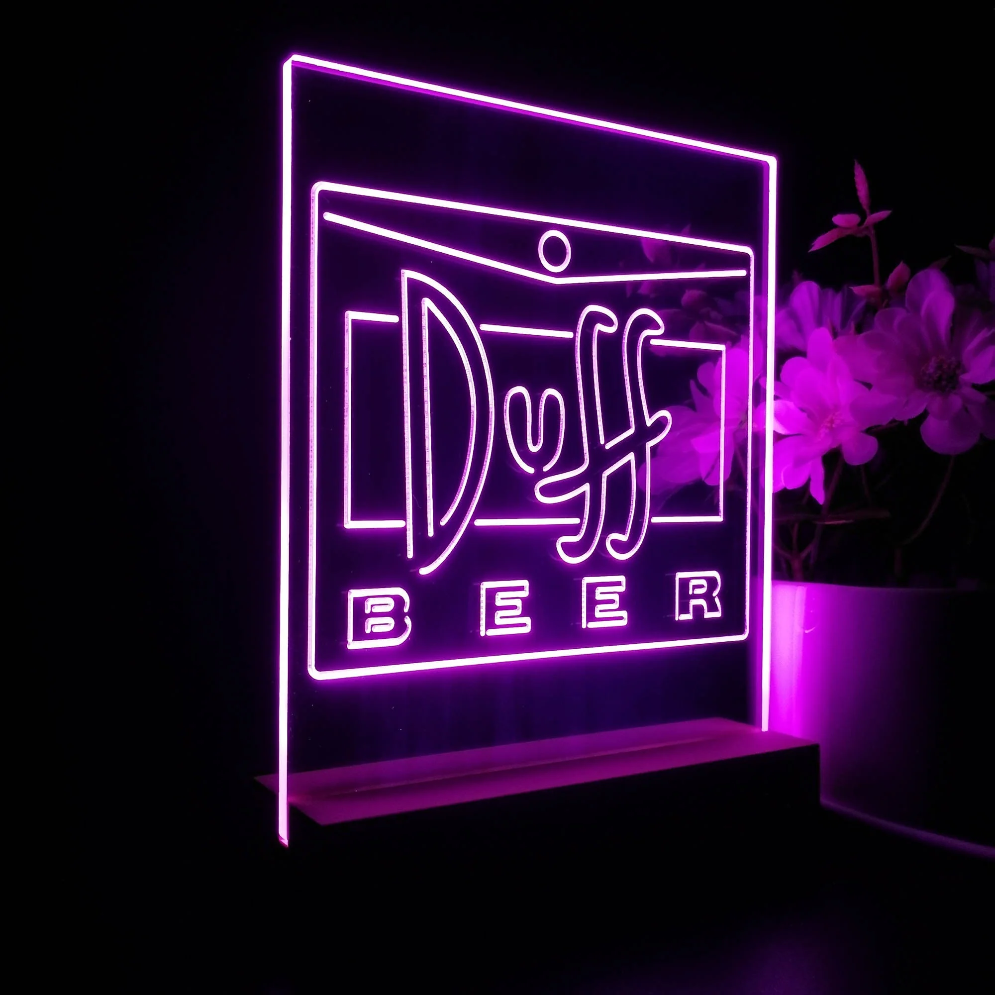 Duff Beer Bar 3D Illusion Night Light Desk Lamp - Image 7
