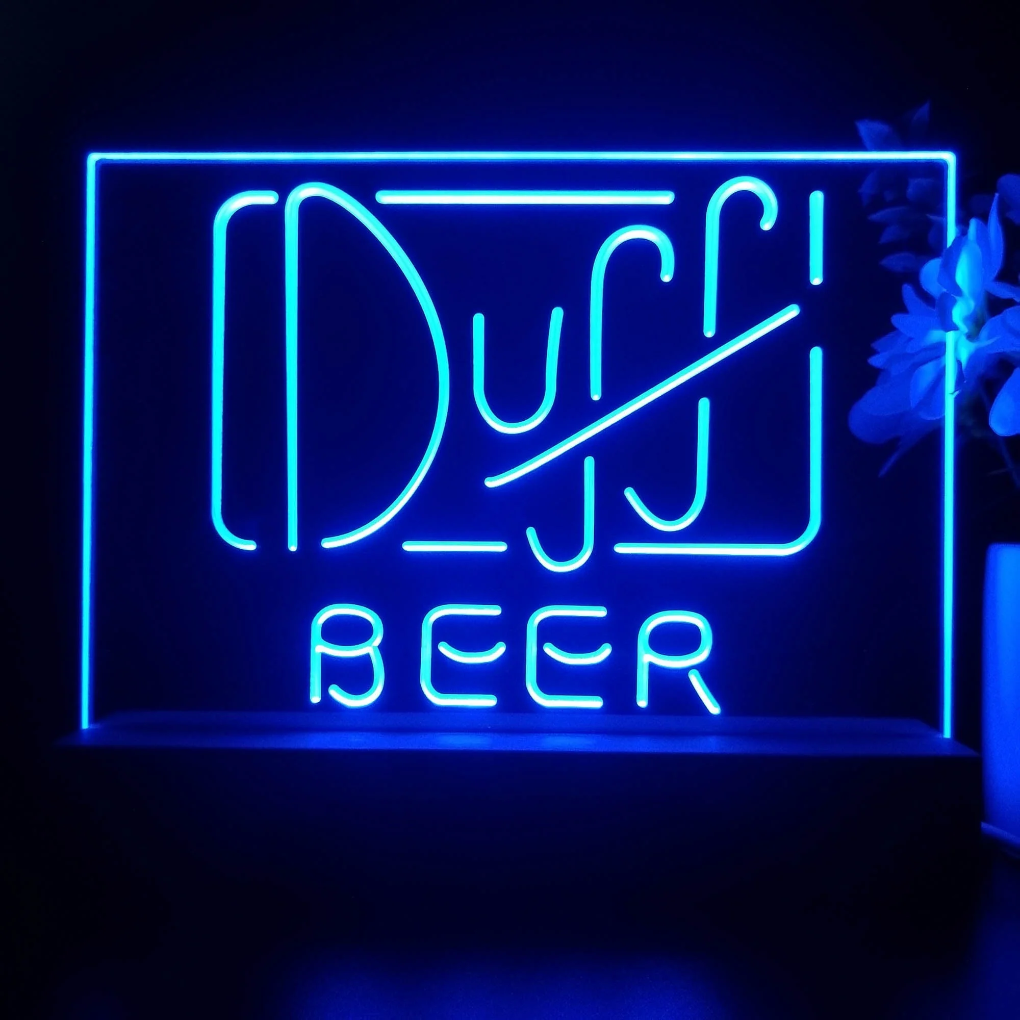 Duff Beer The Simpsons Neon Night Light Sign, Simpsons Gift for Him - Image 4