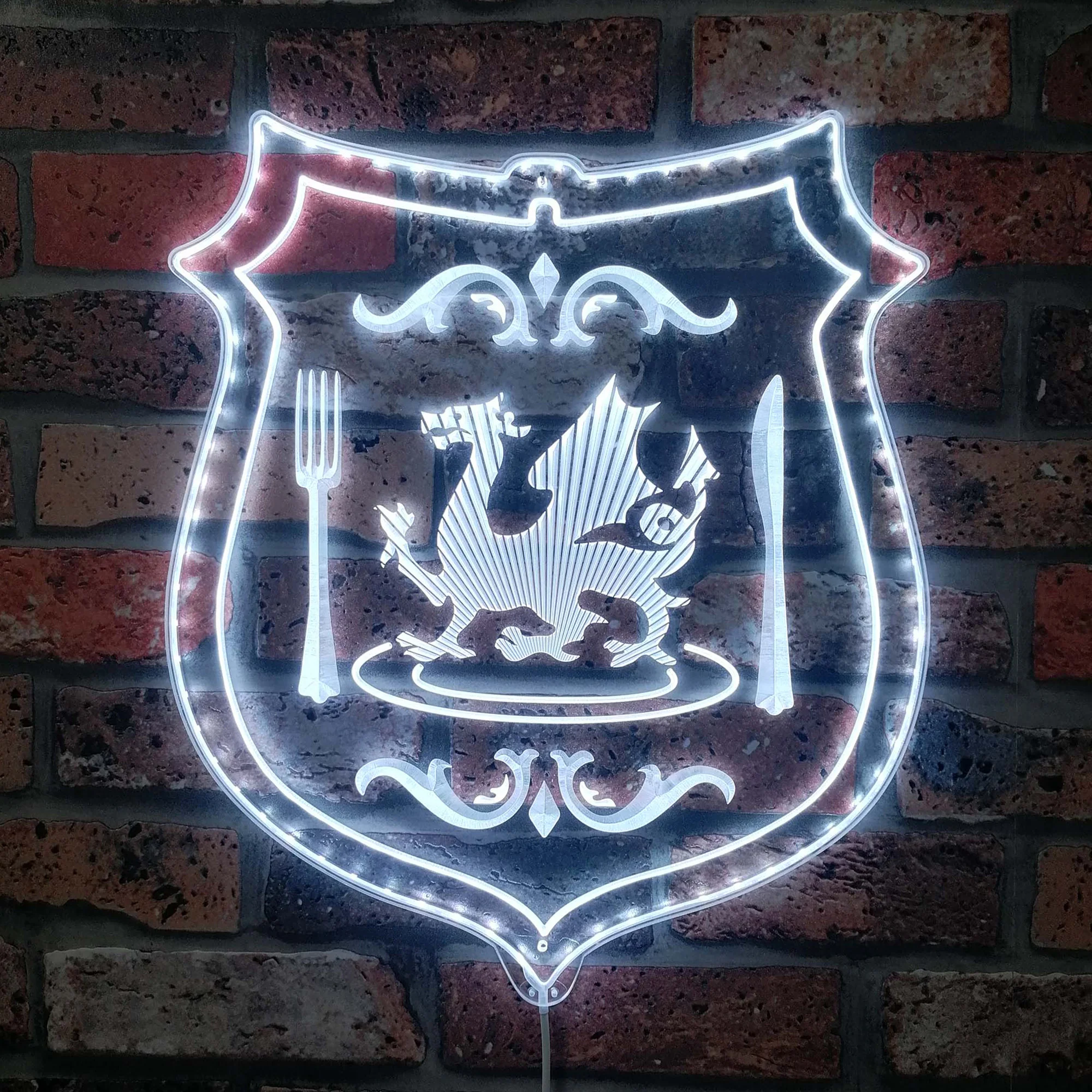 Dungeon Meshi Emblem Neon LED Sign with Dynamic RGB Colors - Image 5