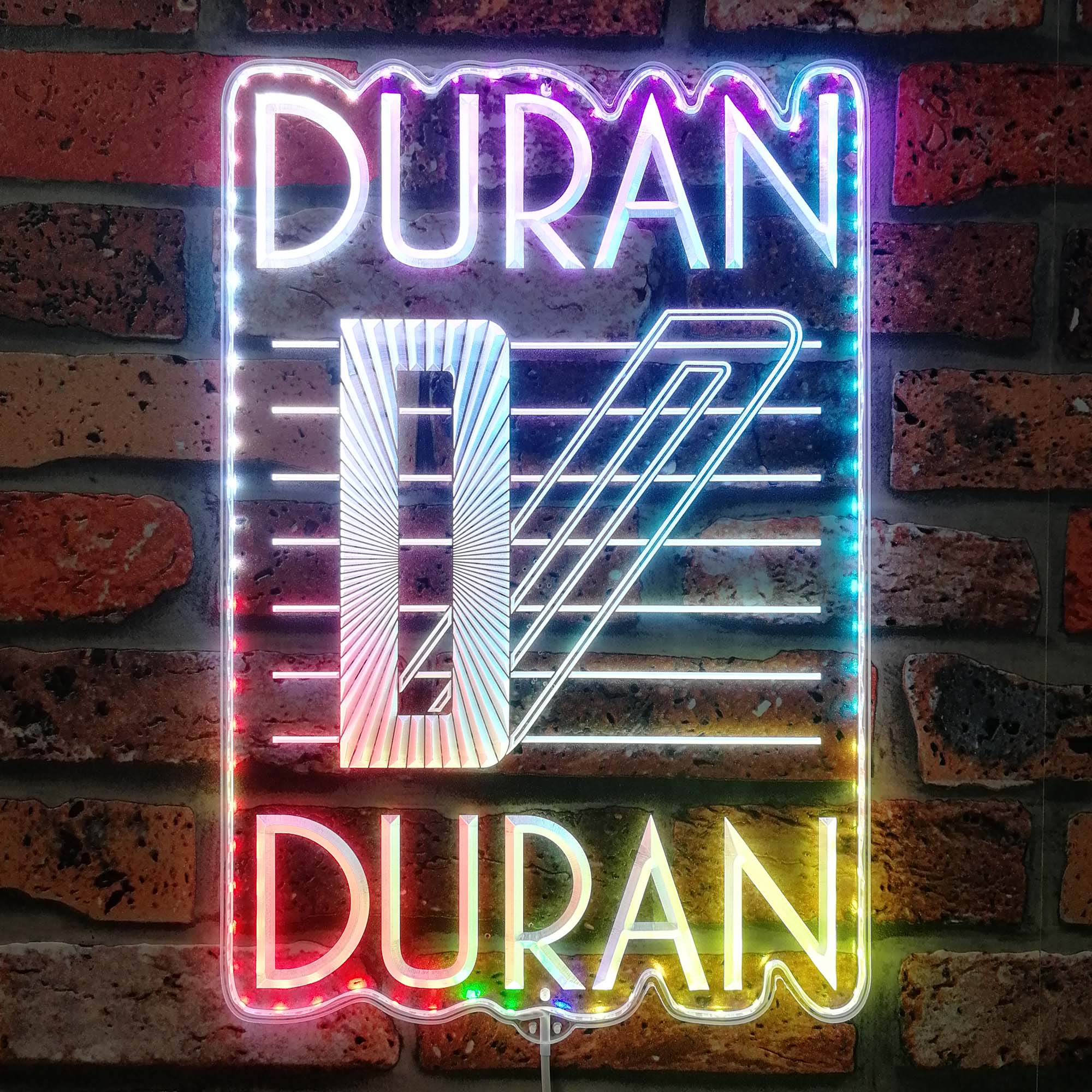 Duran Duran Band Neon LED Sign with Dynamic RGB Colors