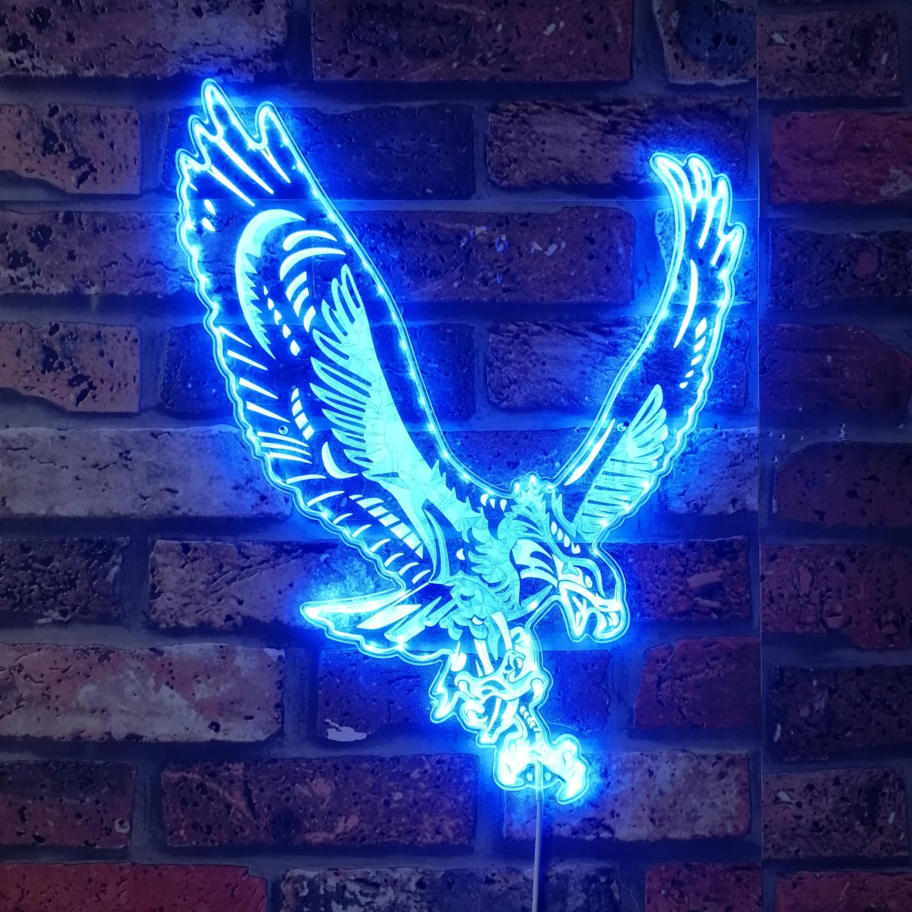 Philadelphia Eagles Neon LED Sign with Dynamic RGB Colors - Image 5