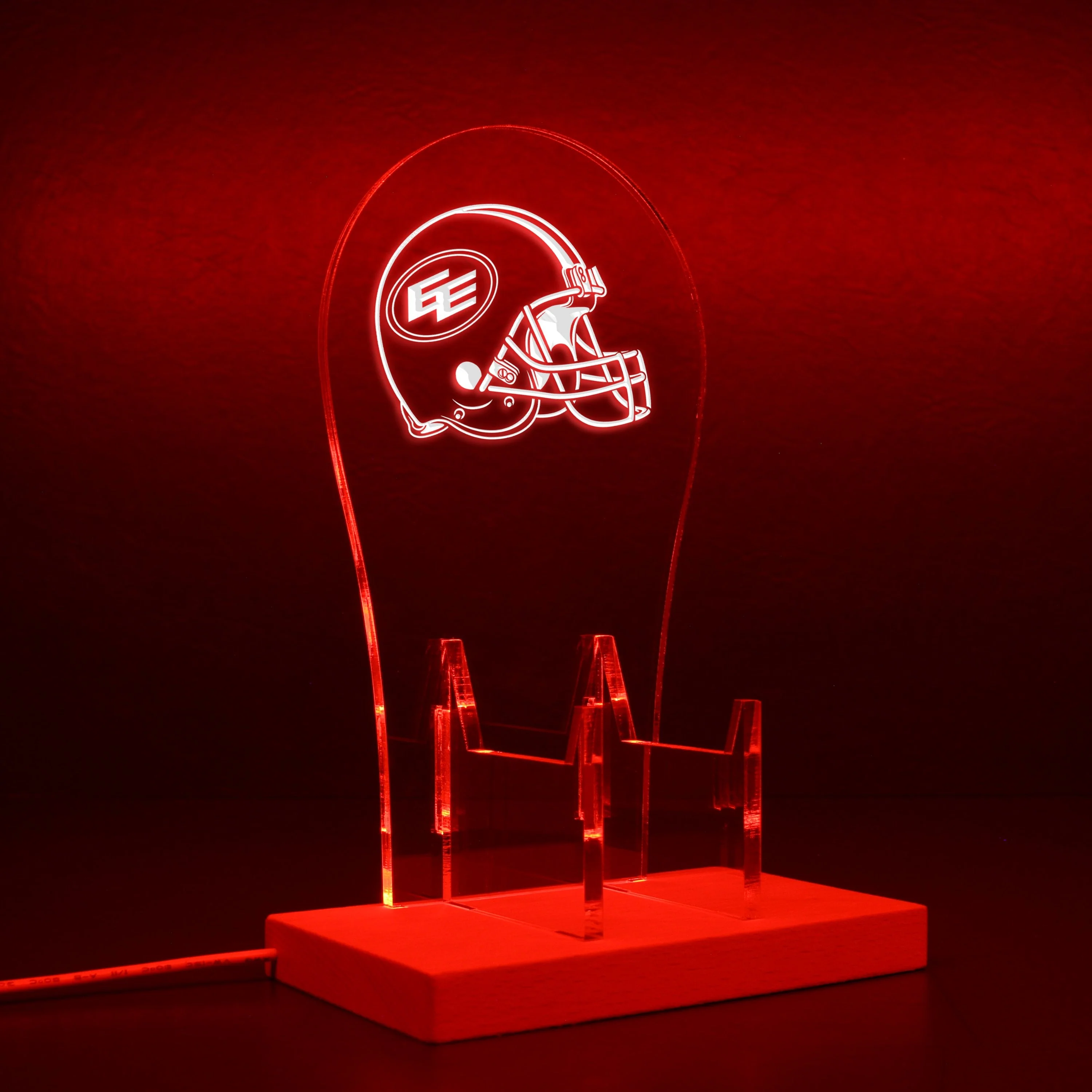 Edmonton Elks Helmet LED Gaming Headset Controller Stand - Image 8