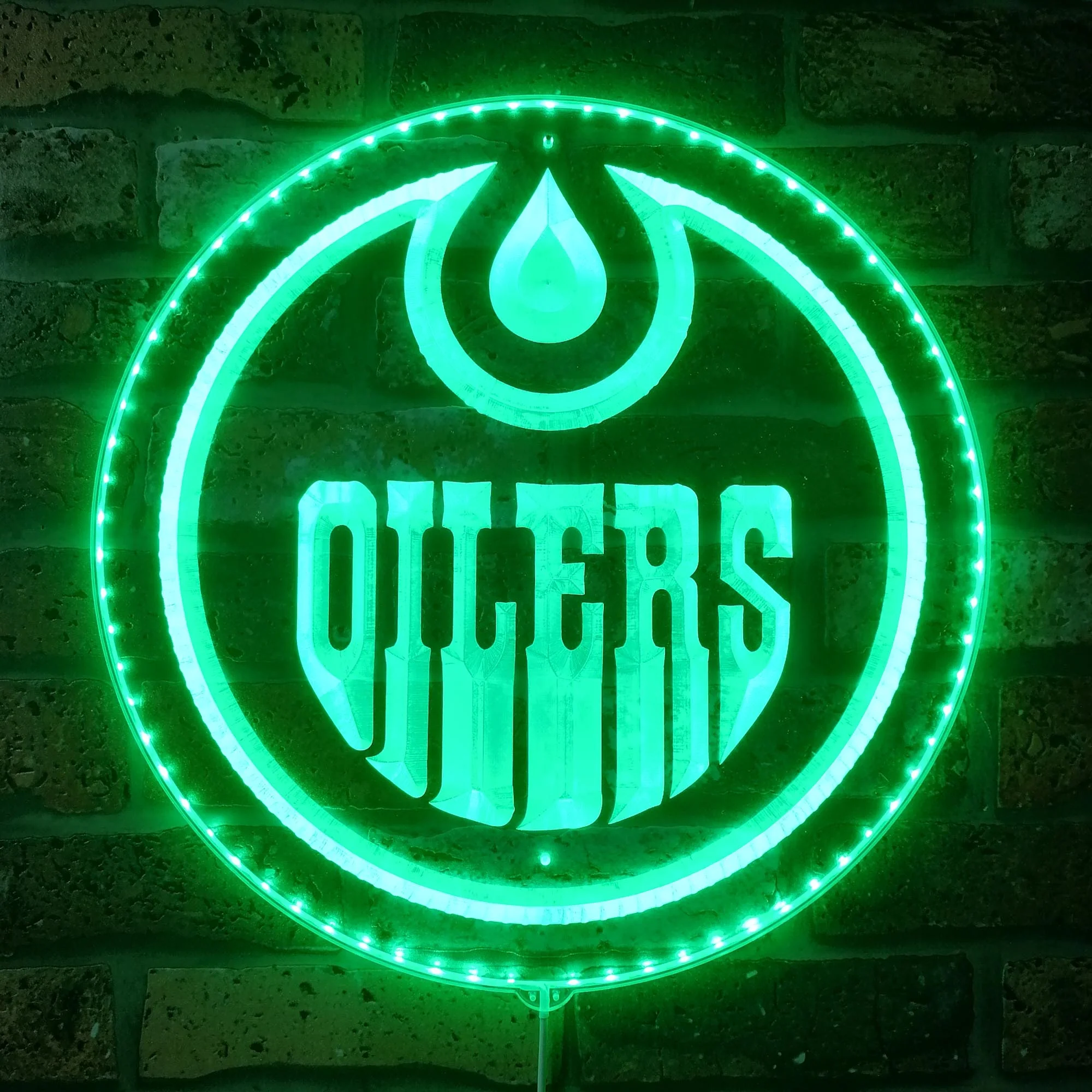Edmonton Oilers Neon LED Sign with Dynamic RGB Colors - Image 6