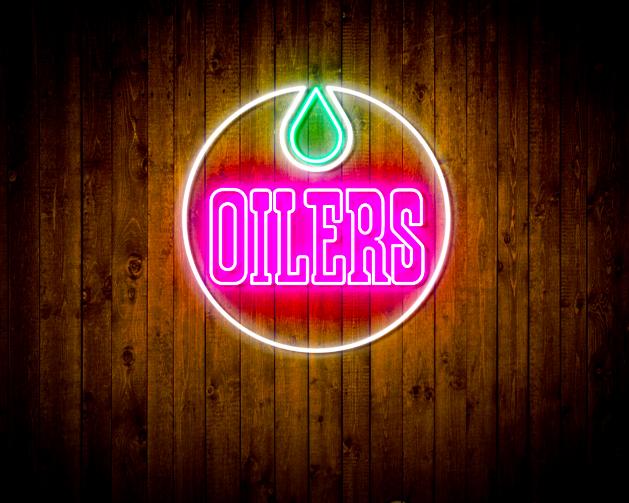 Edmonton Oilers Handmade Neon Flex LED Sign - Image 3