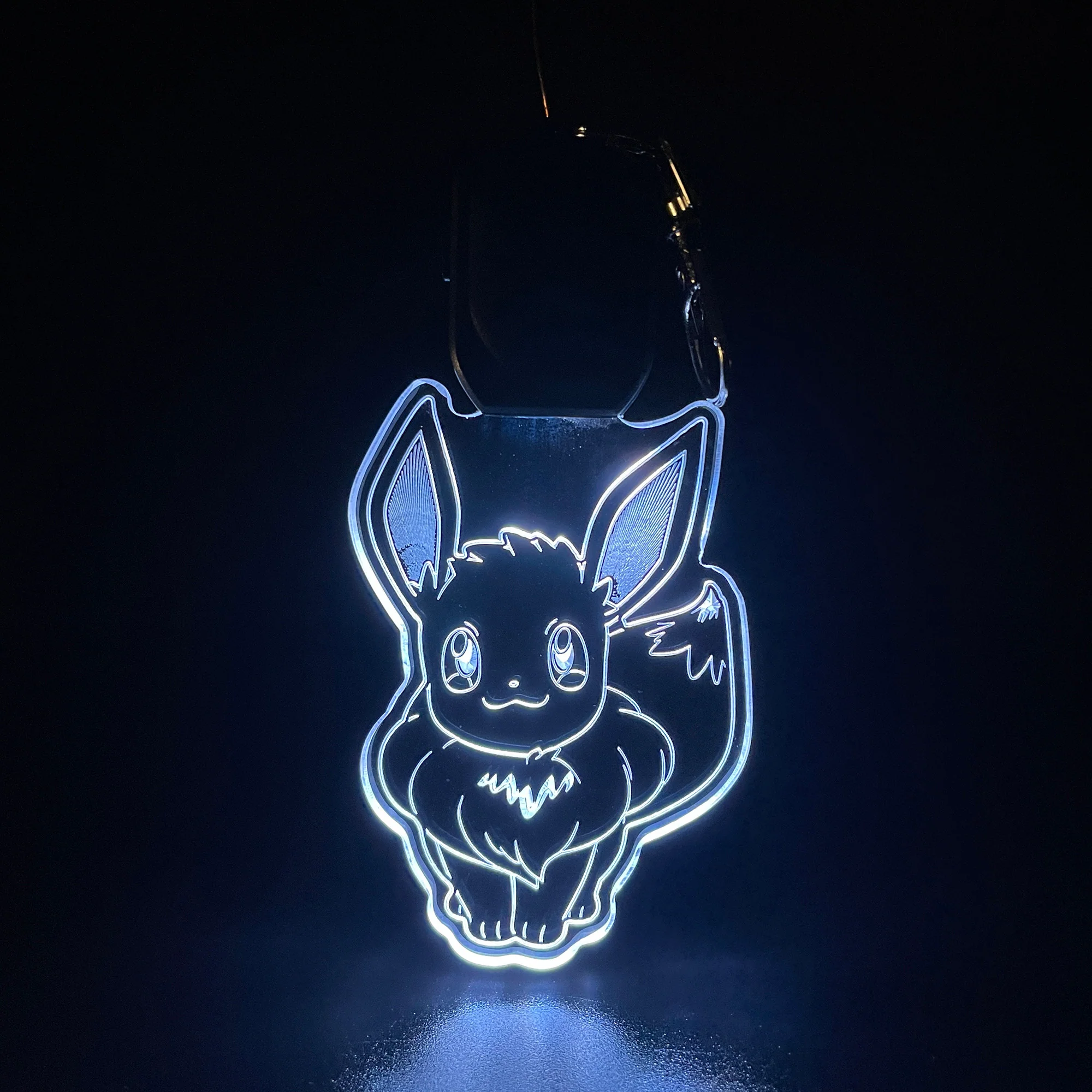 Eevee LED Light Acrylic Keychain , Christmas Tree Ornament - Image 6
