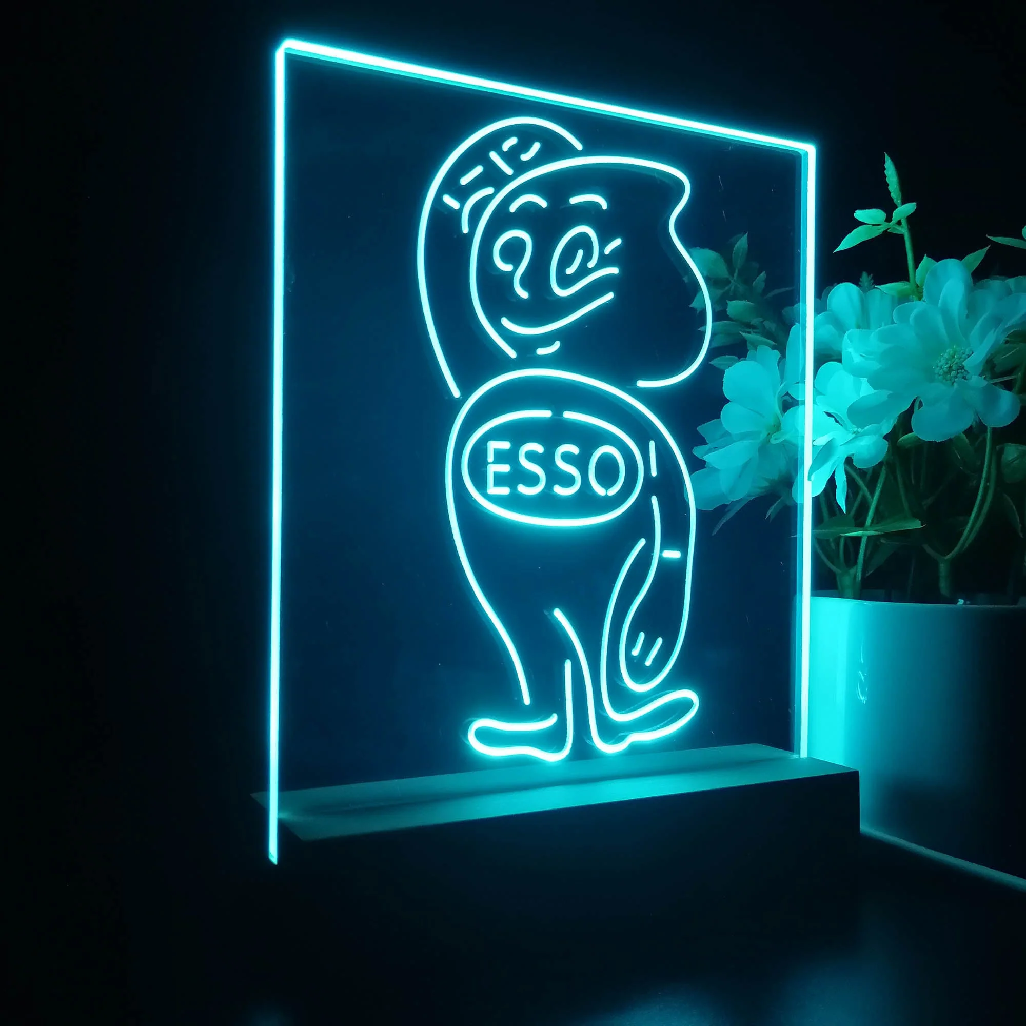 Esso Mascot Oil Gasoline 3D Illusion Night Light Desk Lamp - Image 6