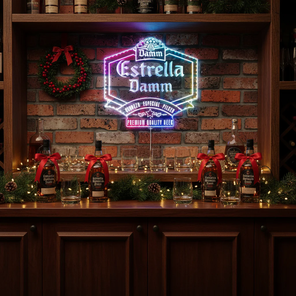 Estrella Damm Neon LED Sign with Dynamic RGB Colors - Image 11