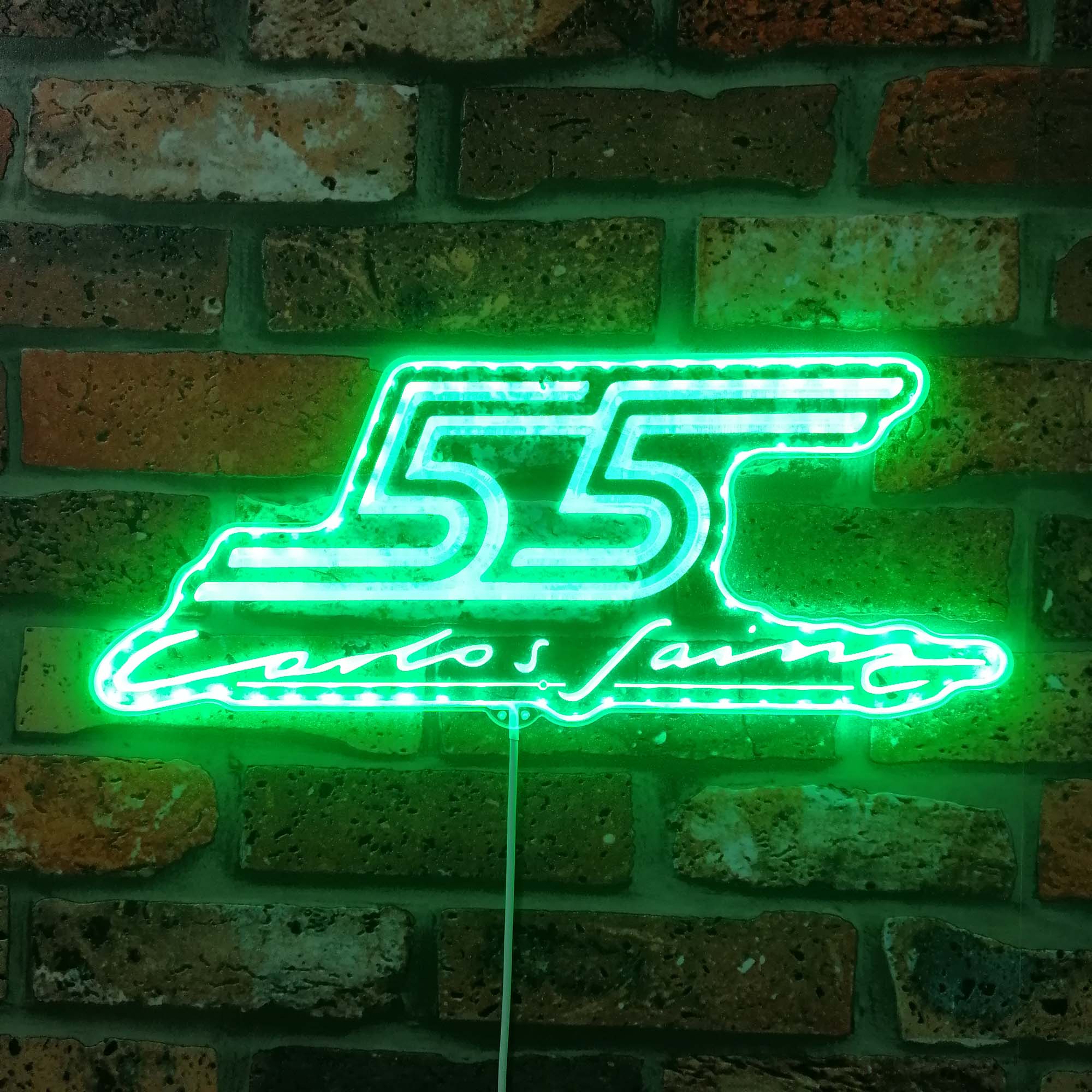 F1 Carlo Sainz 55 Neon LED Sign with Dynamic RGB Colors - Image 6