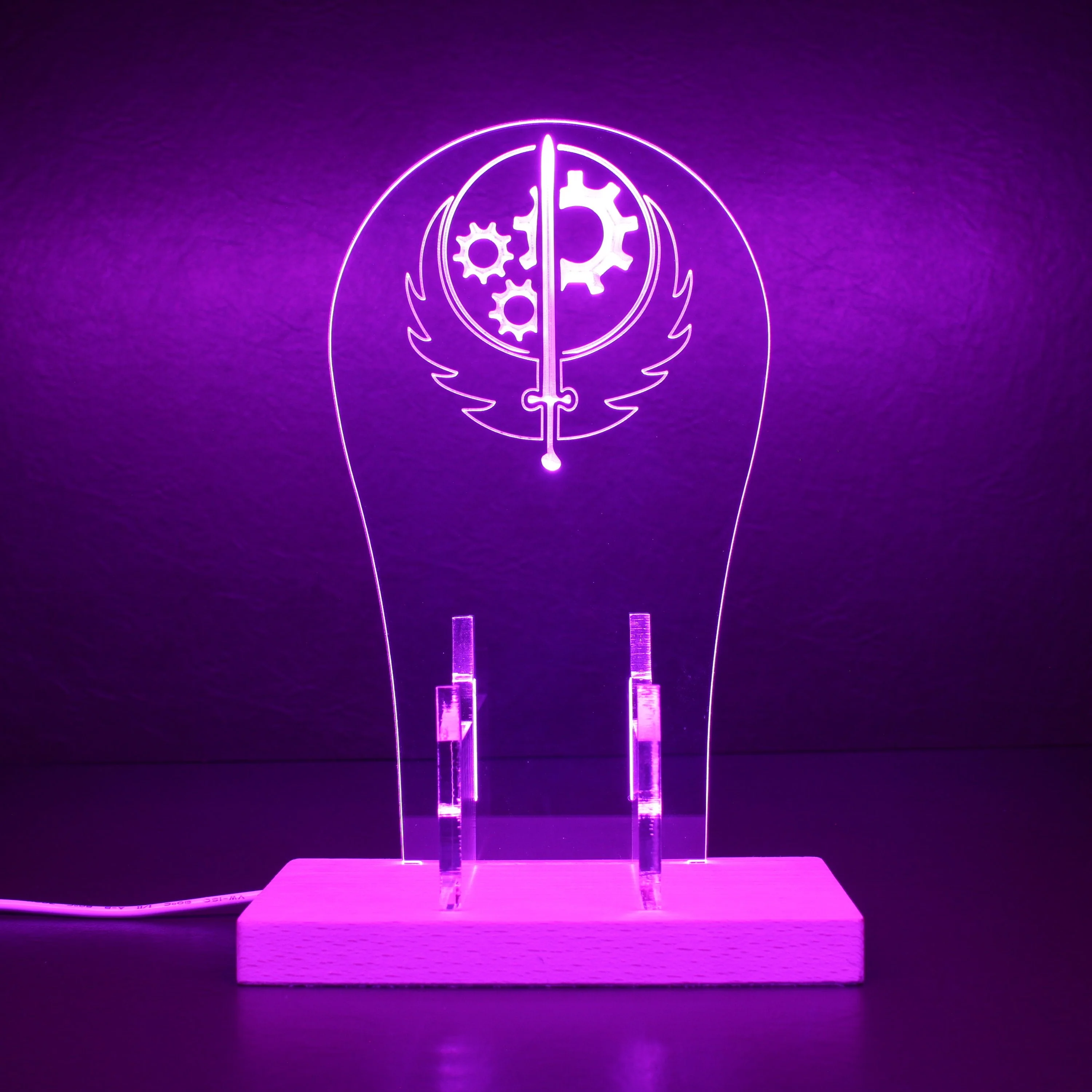 Fallout 4 Brotherhood of Steel LED Gaming Headset Controller Stand | Gamer Gift Idea - Image 5