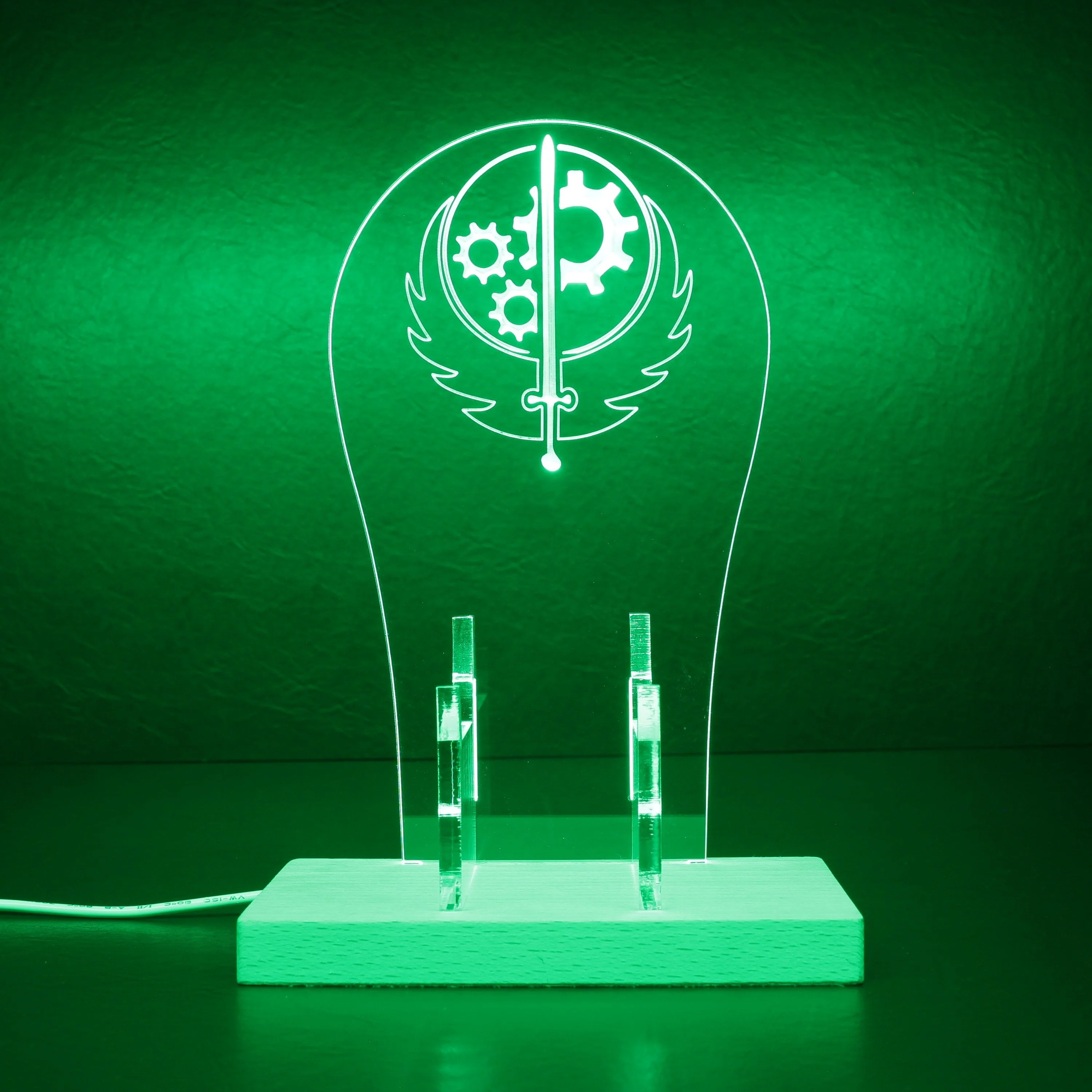 Fallout 4 Brotherhood of Steel LED Gaming Headset Controller Stand | Gamer Gift Idea - Image 6