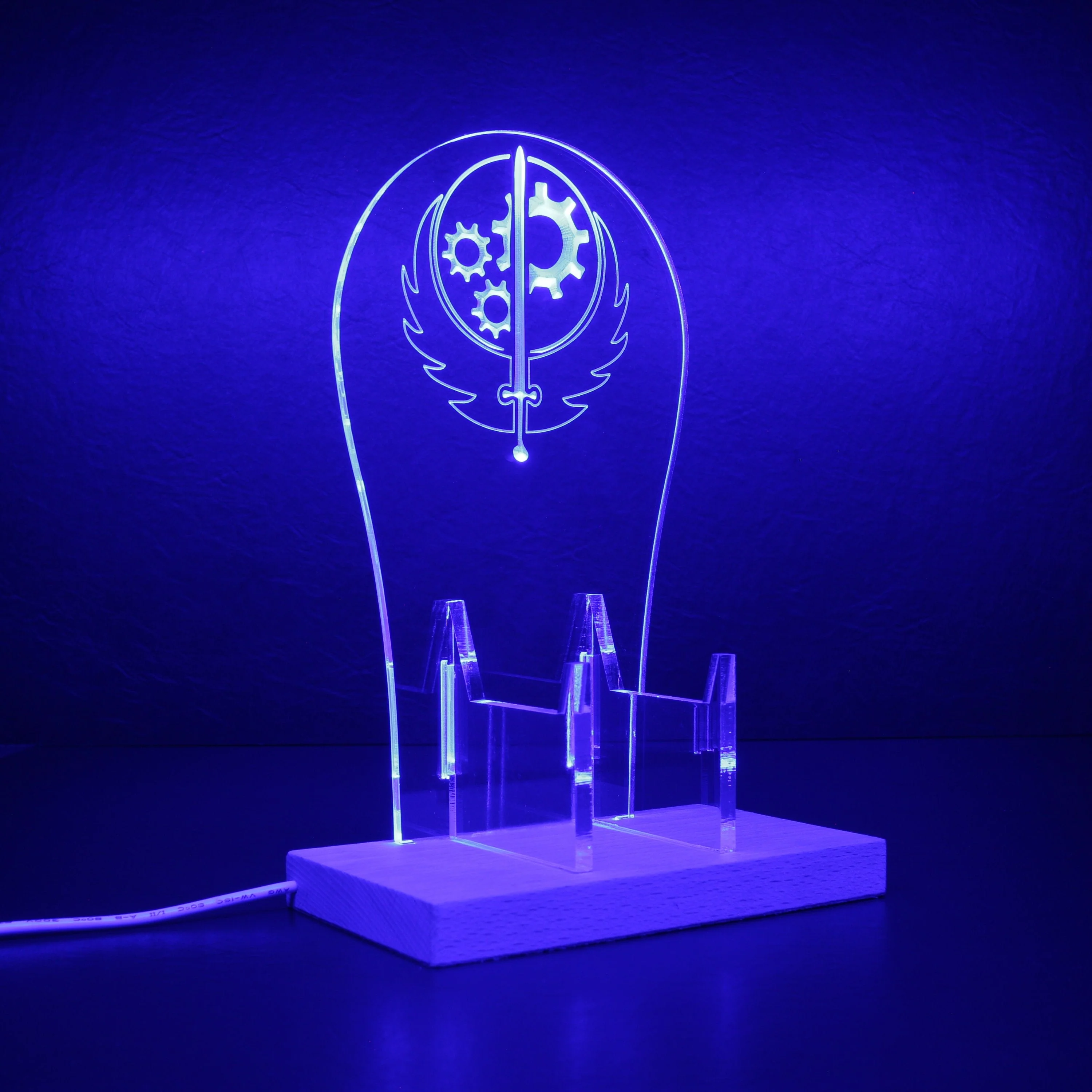 Fallout 4 Brotherhood of Steel LED Gaming Headset Controller Stand | Gamer Gift Idea - Image 8