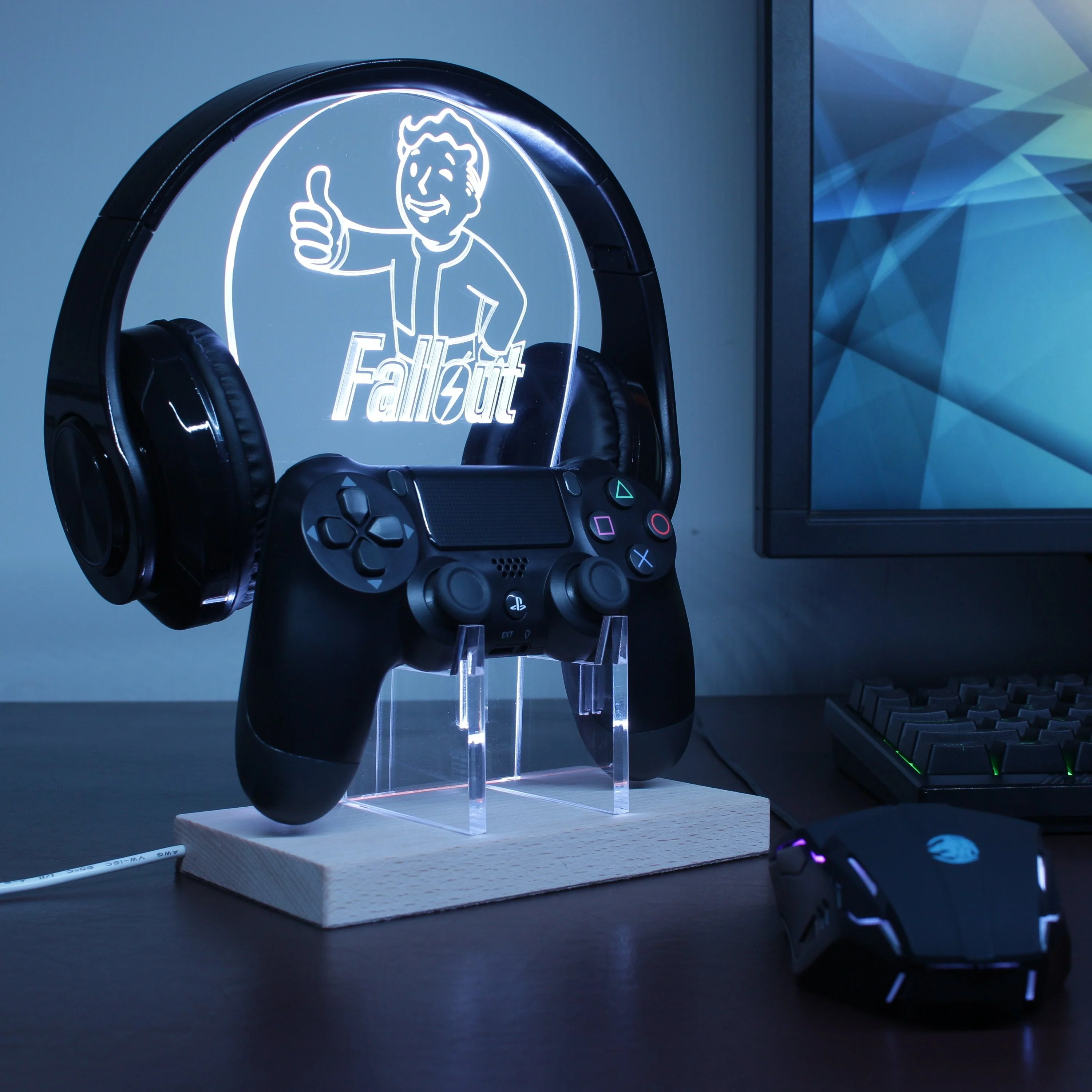 Fallout LED Gaming Headset Controller Stand - Image 3