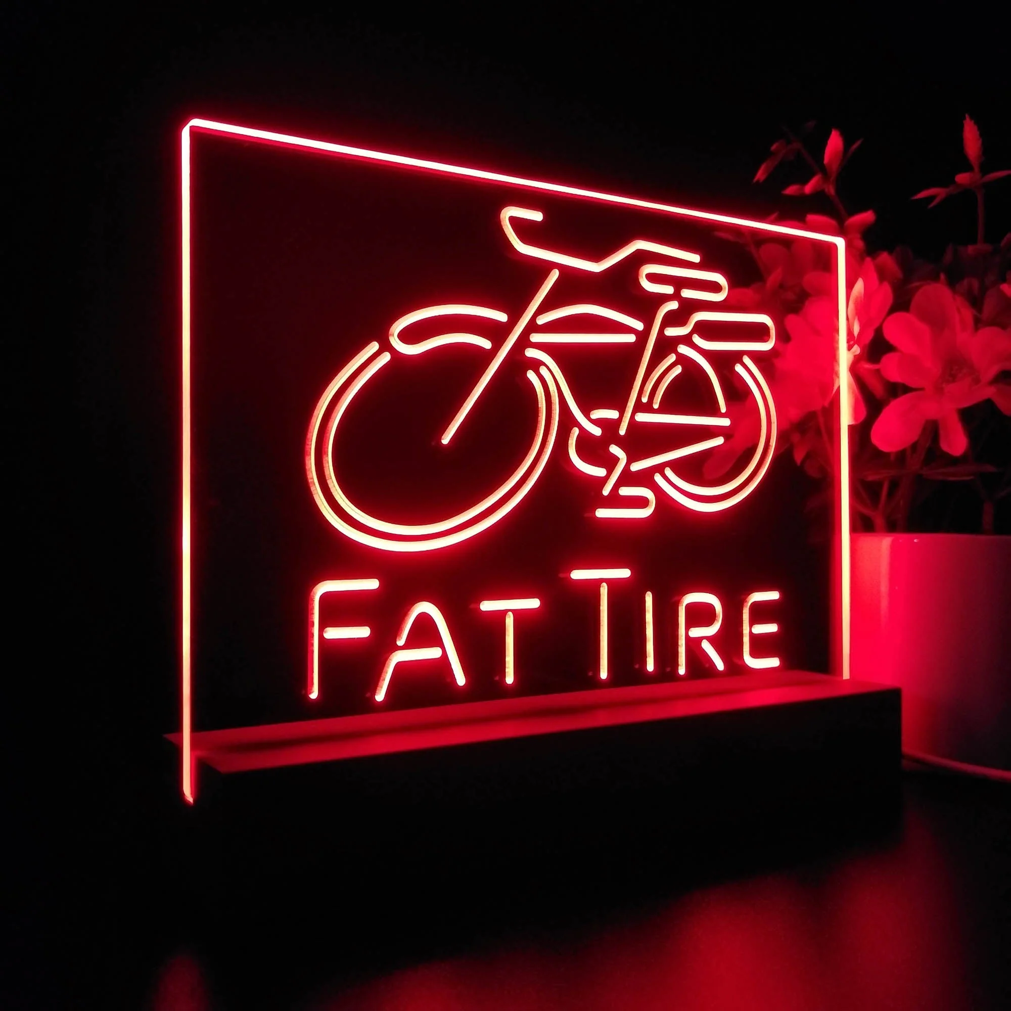 Fat Tire Club Man Cave Neon Sign Pub Bar Lamp - Image 7
