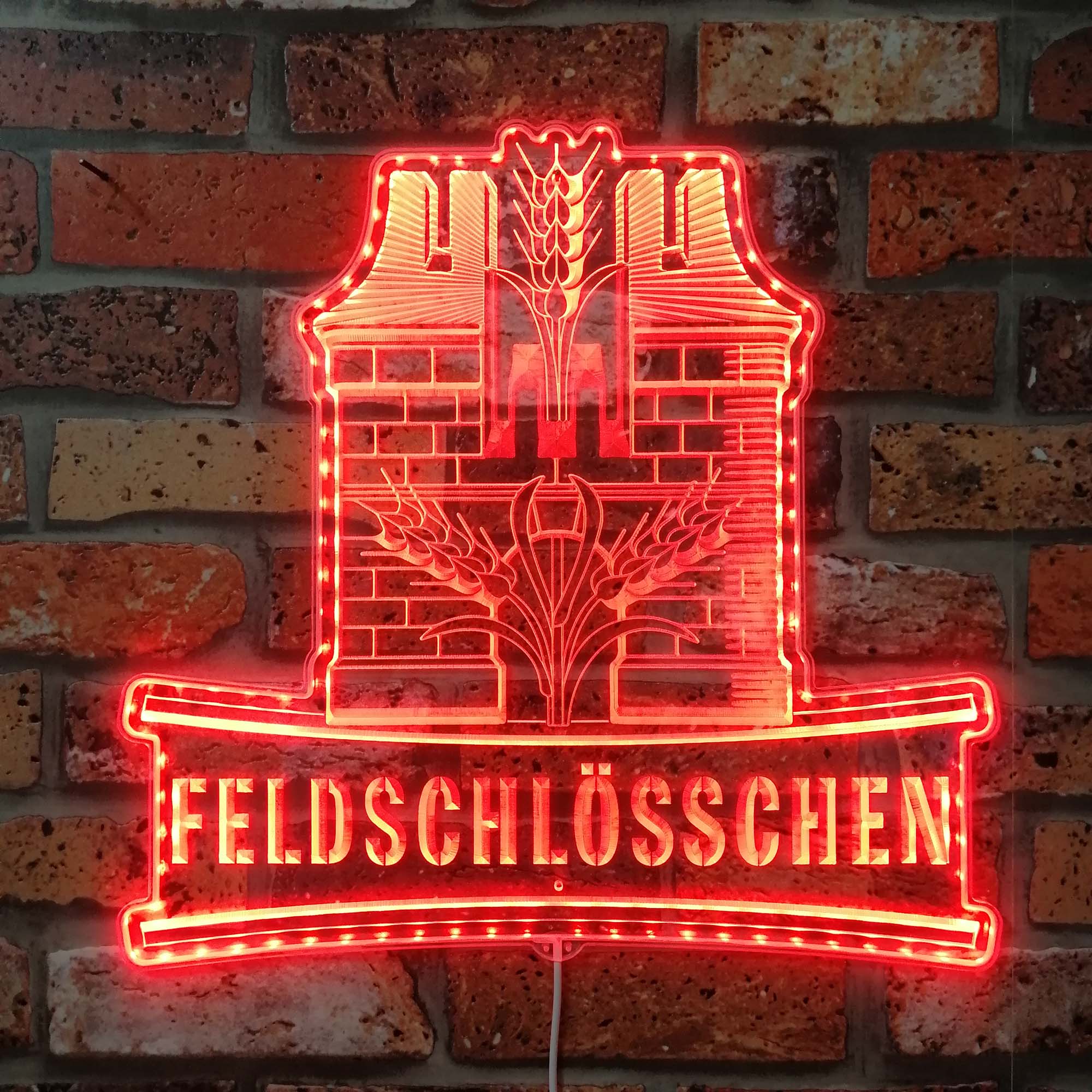 Feldschlösschen Beer Neon LED Sign with Dynamic RGB Colors - Image 3