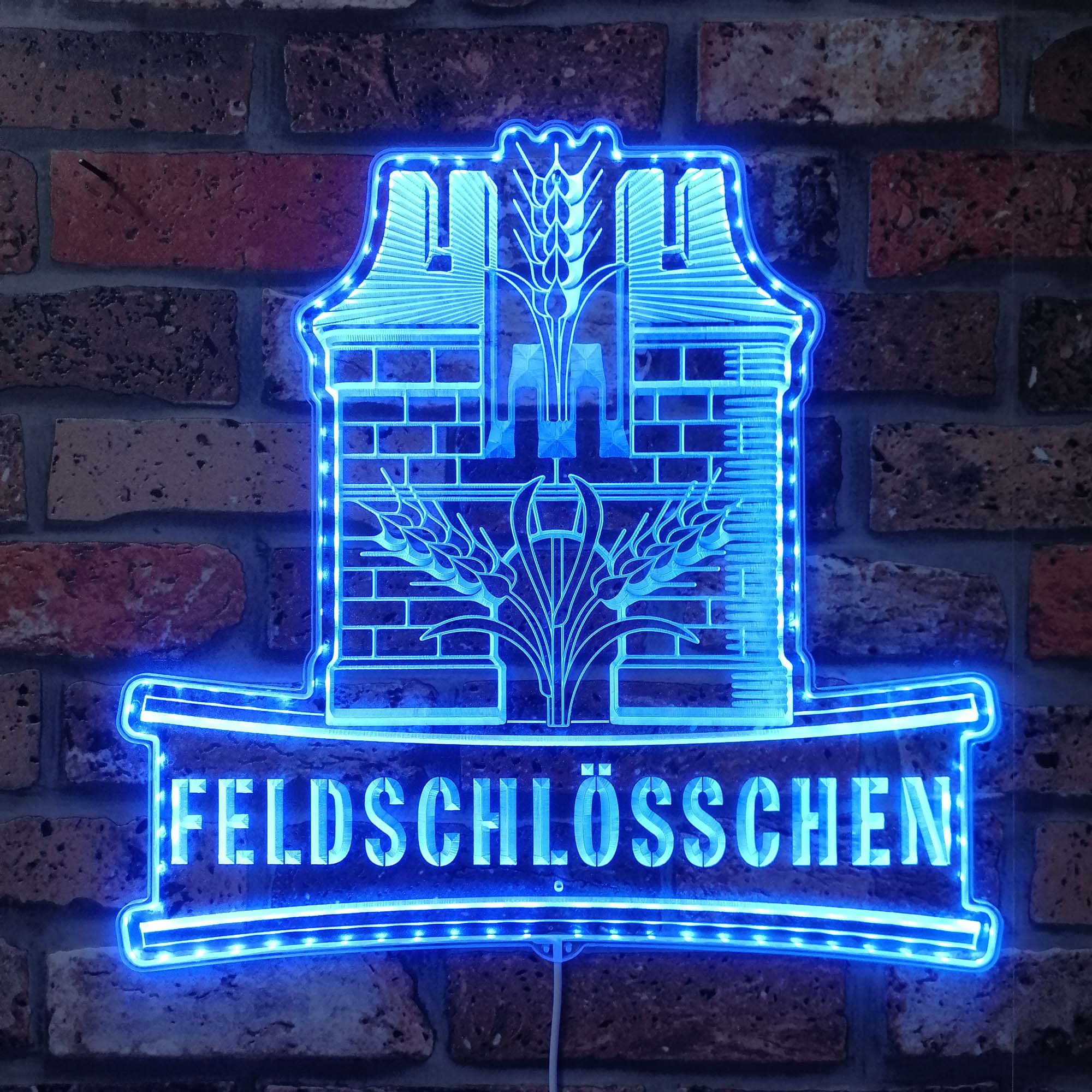 Feldschlösschen Beer Neon LED Sign with Dynamic RGB Colors - Image 4