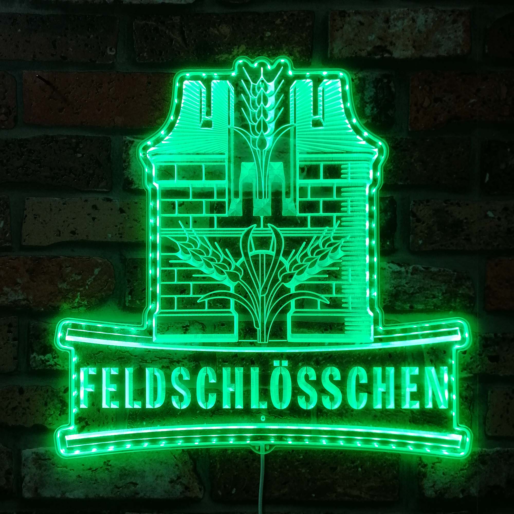 Feldschlösschen Beer Neon LED Sign with Dynamic RGB Colors - Image 6