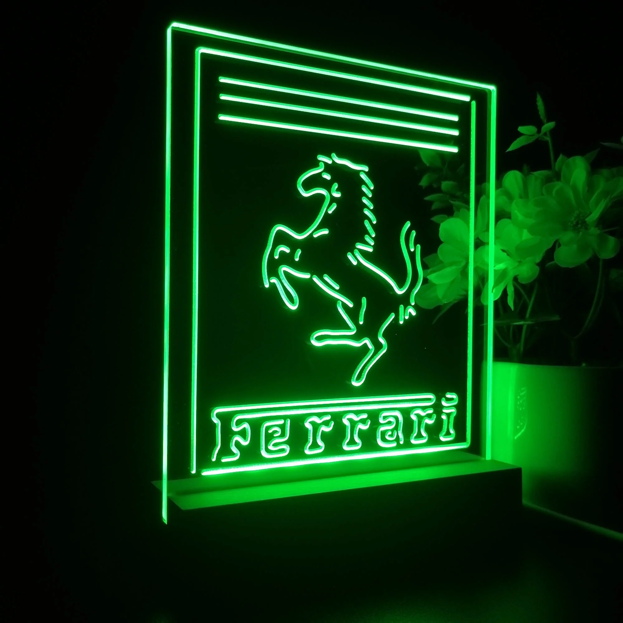 Ferraris Sports Car 3D Illusion Night Light Desk Lamp - Image 7