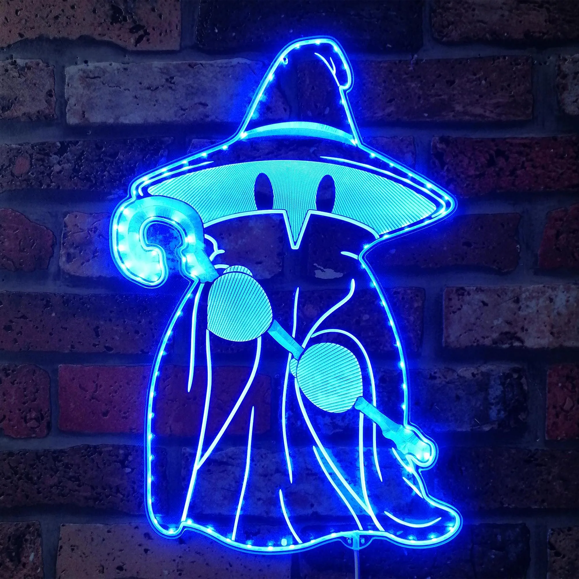Final Fantasy Black Mage Neon LED Sign with Dynamic RGB Colors - Image 4
