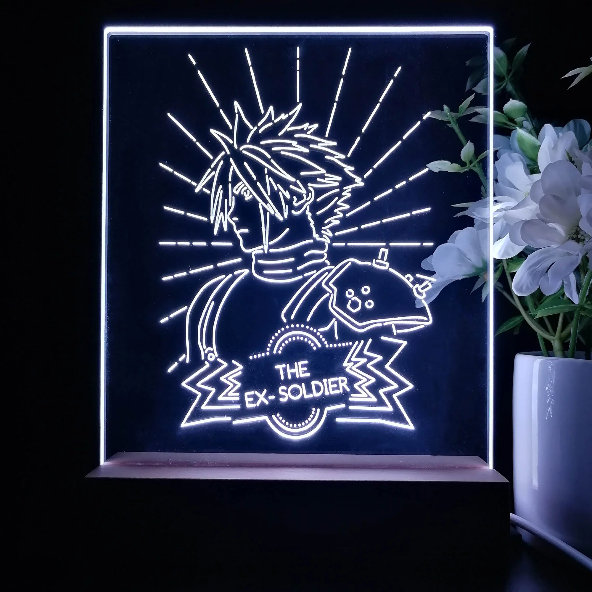 Final Fantasy Cloud Game Room LED Sign Lamp Display - Image 3