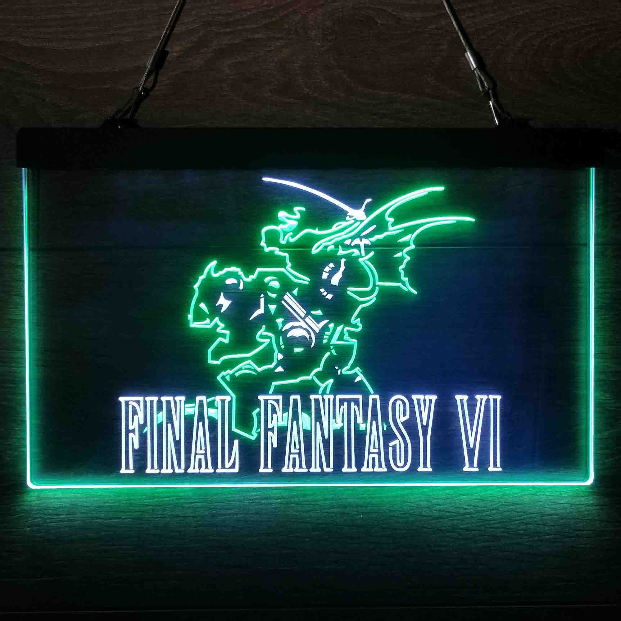Final Fantasy VI Game Room Neon-Like LED Sign